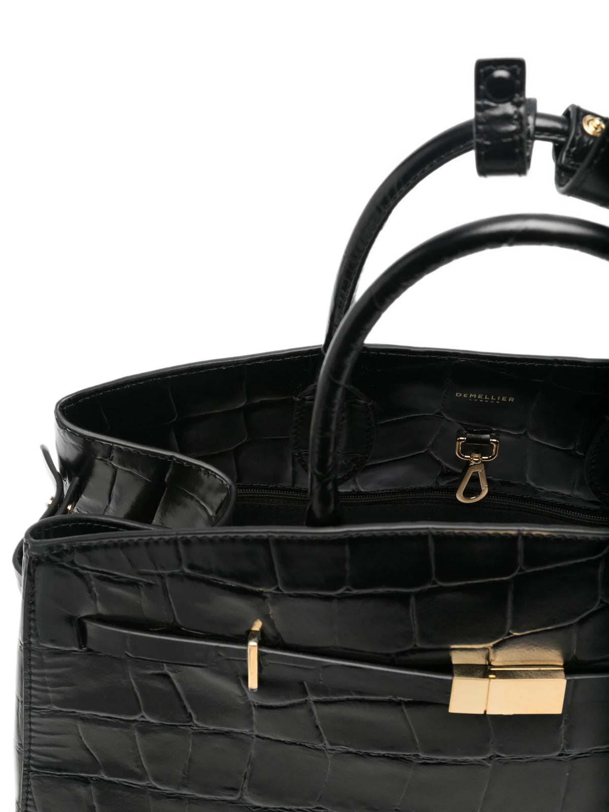 Hudson croc-effect tote bag