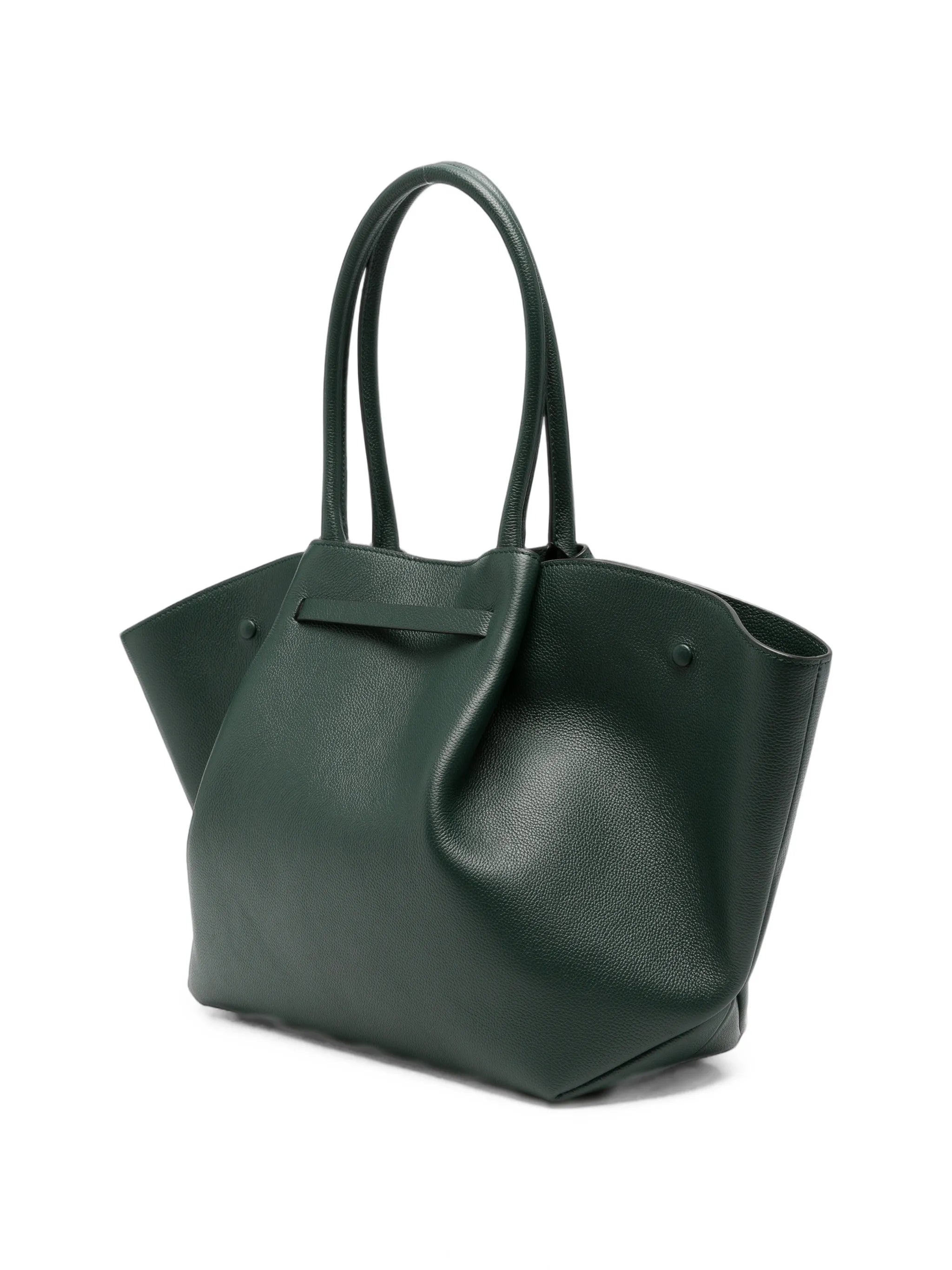 New York grained leather tote bag