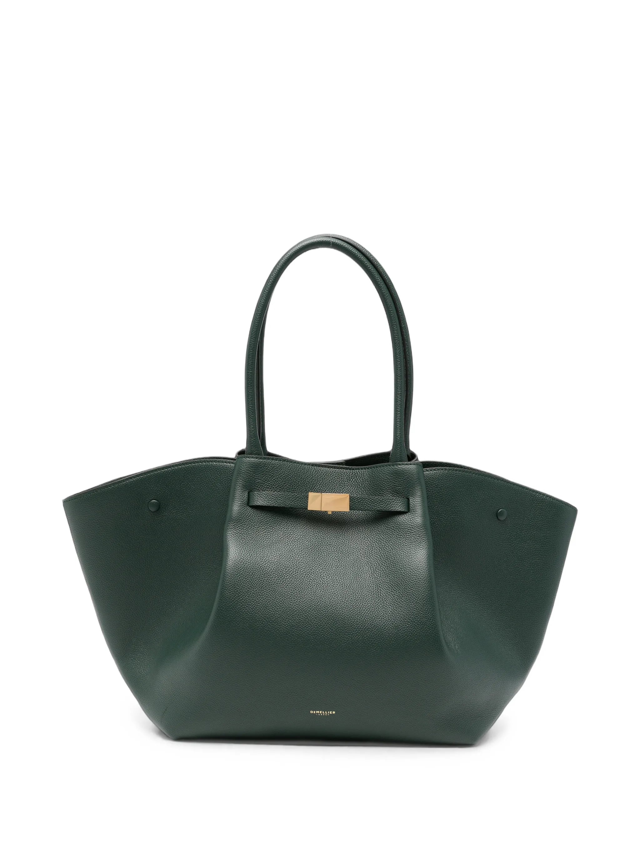 New York grained leather tote bag
