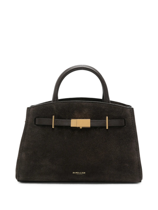 Hudson small suede tote bag