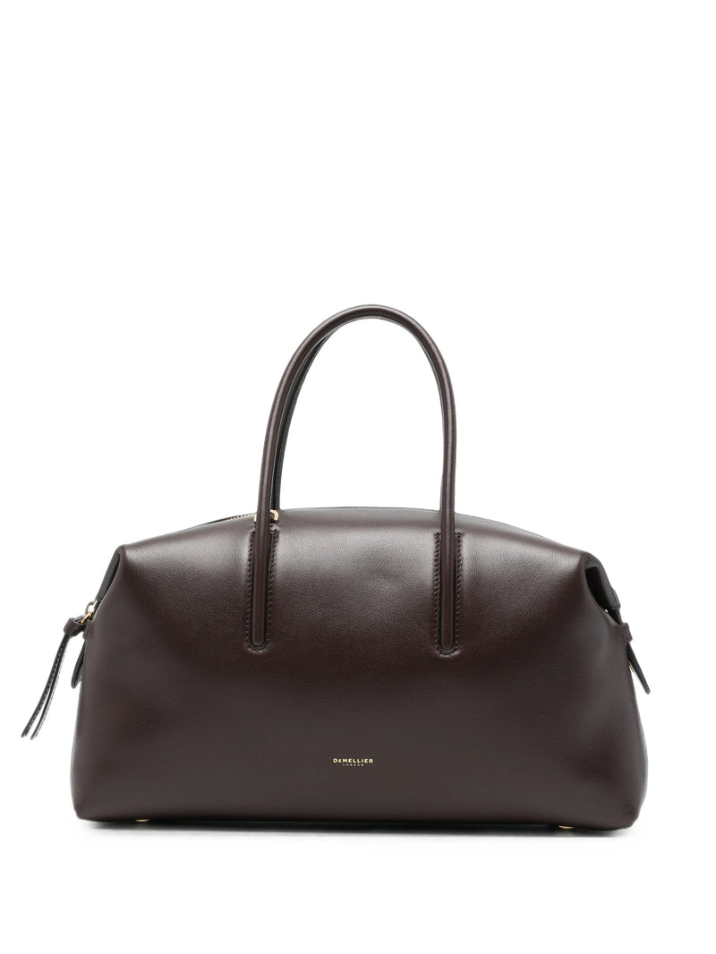 DeMellier Stockholm midi grained leather duffle bag