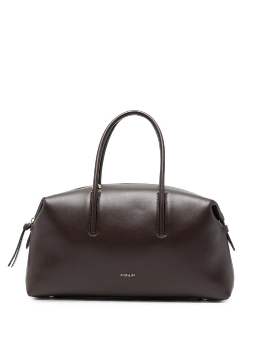 Stockholm midi grained leather duffle bag