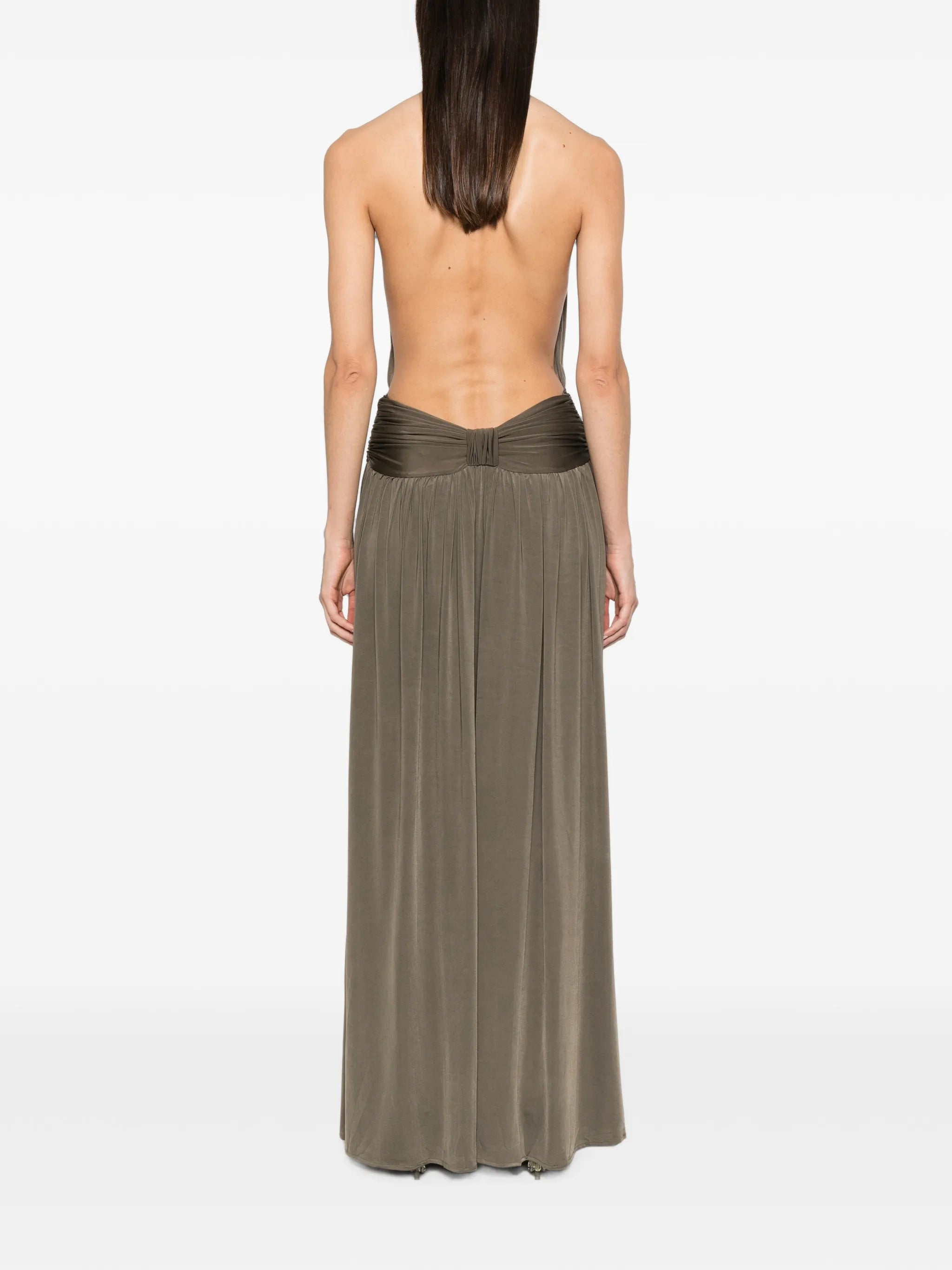 Santina halterneck maxi dress