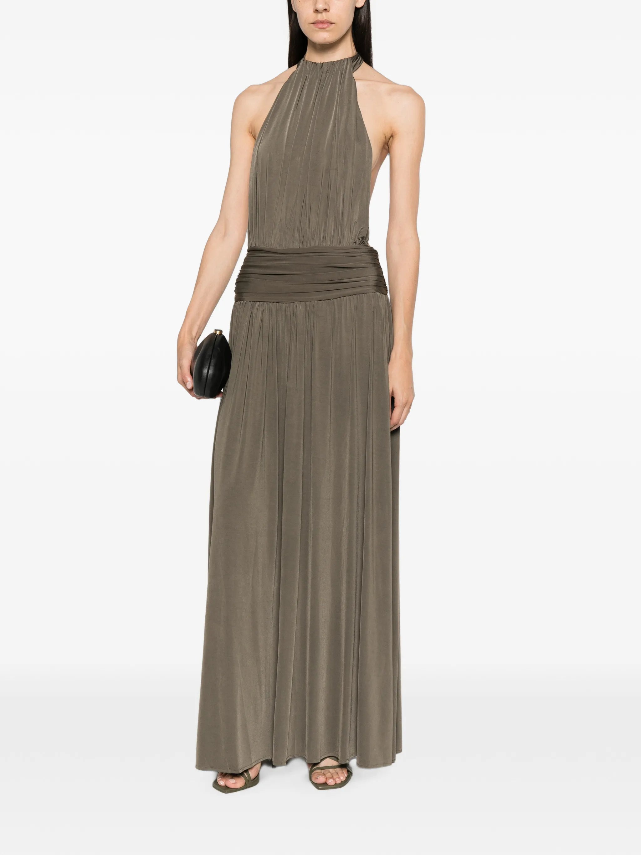 Santina halterneck maxi dress