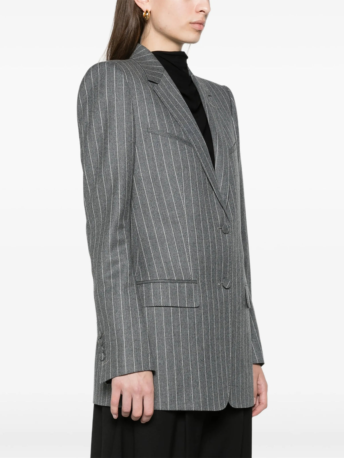 striped flannel western jacket