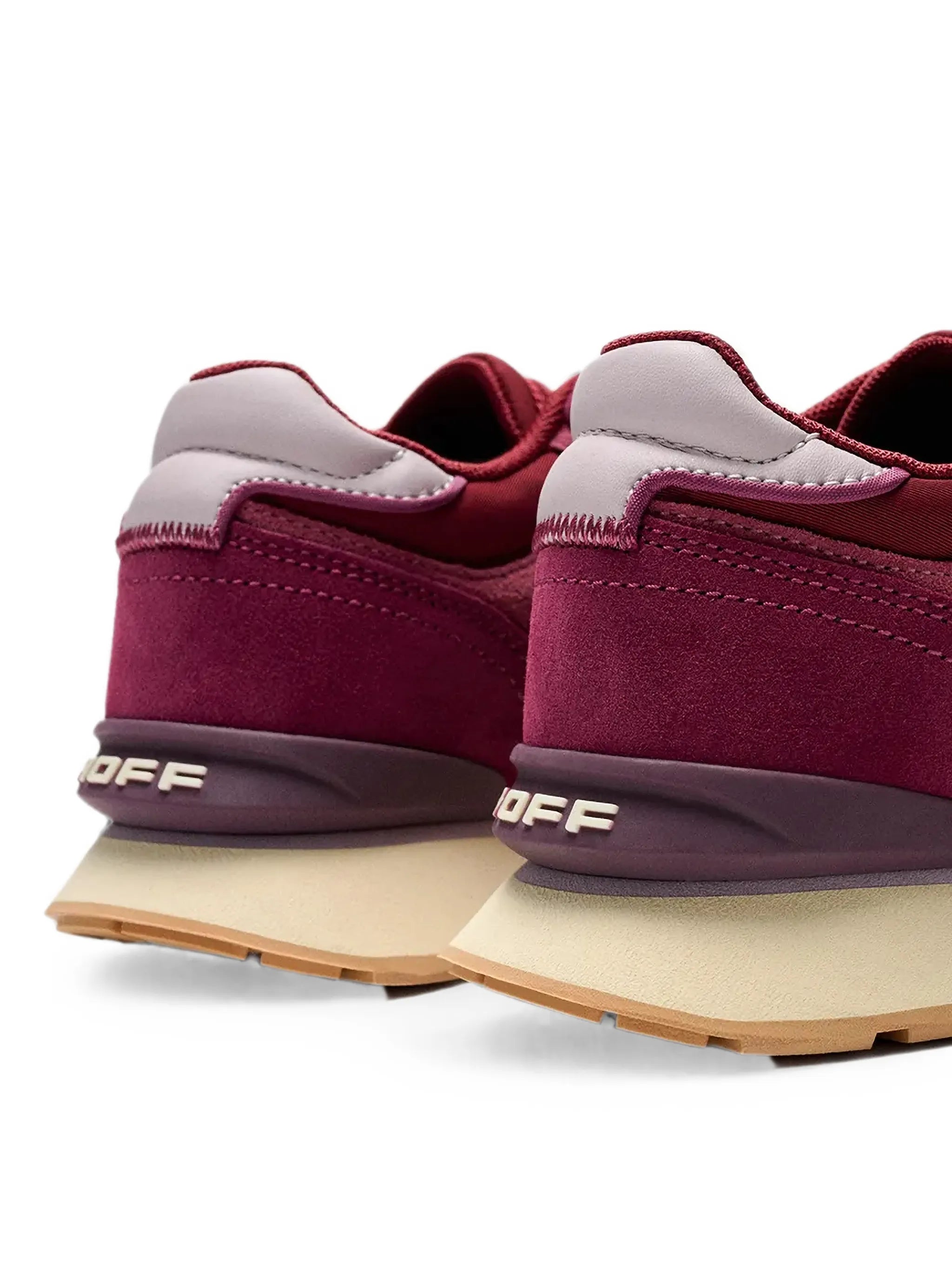 City calf suede-panelled sneakers