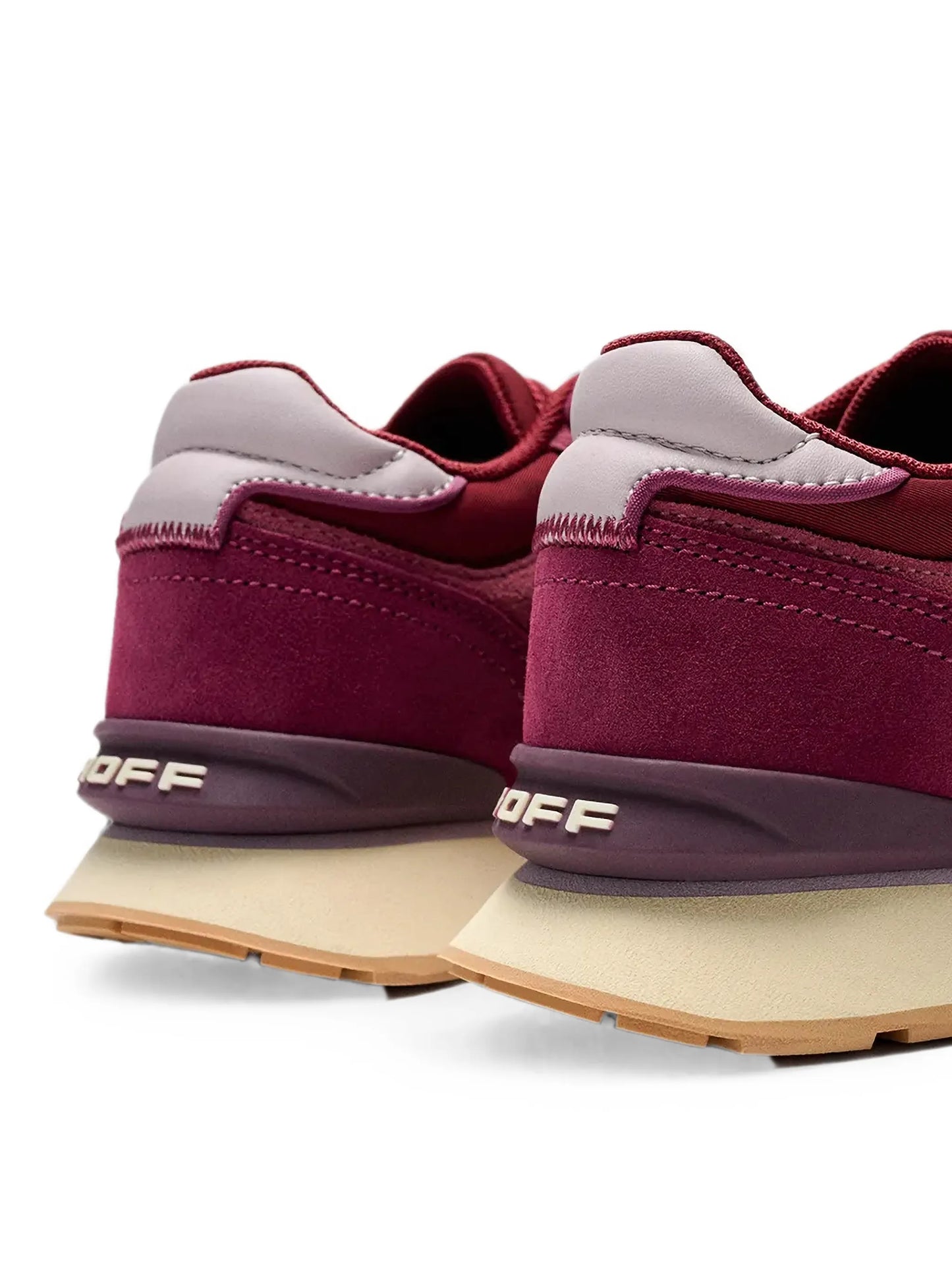 City calf suede-panelled sneakers