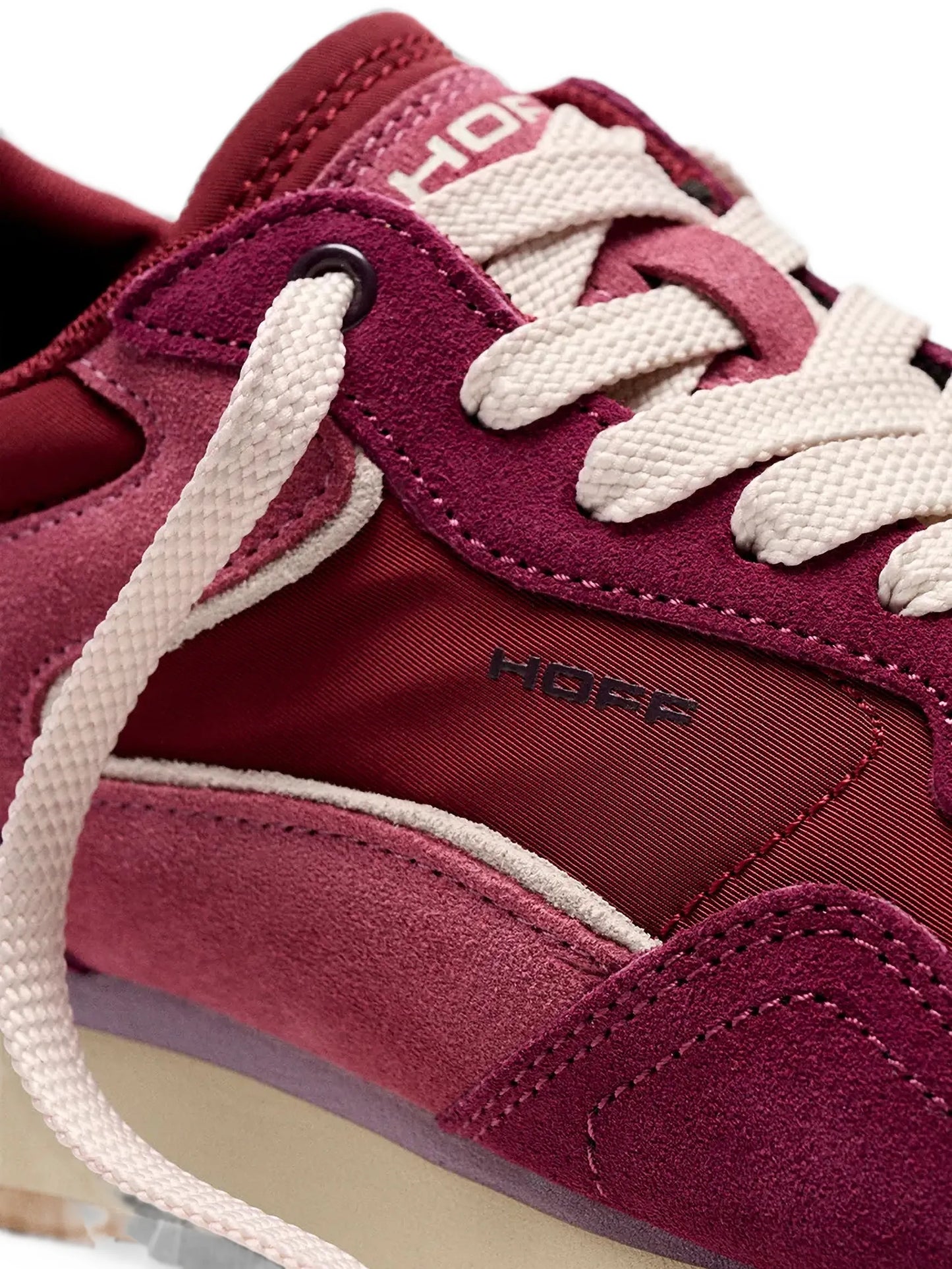 City calf suede-panelled sneakers