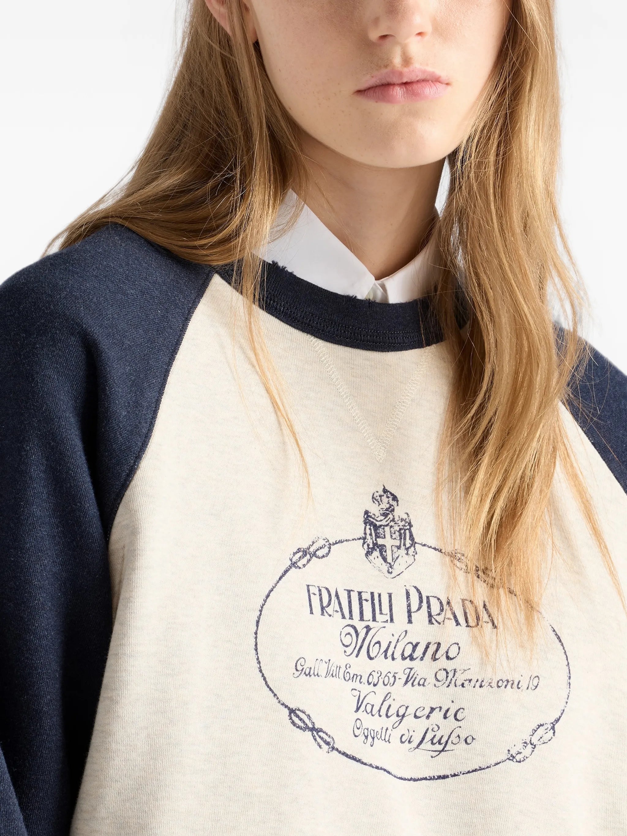 cotton crew-neck sweatshirt