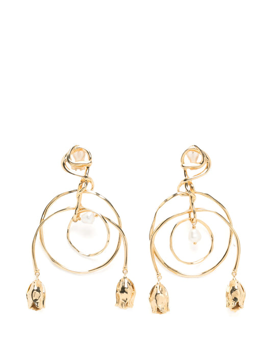 The Tulip drop earrings