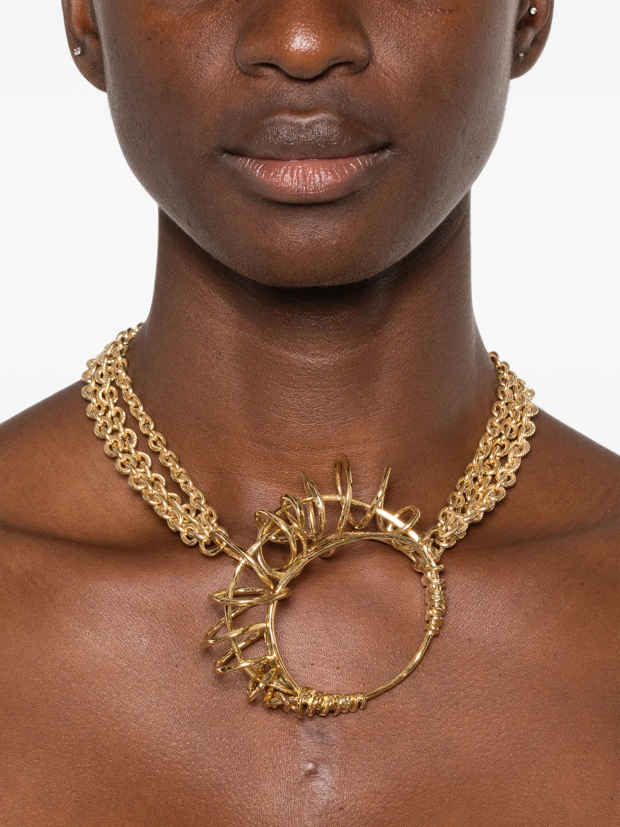 Tulip scarf necklace