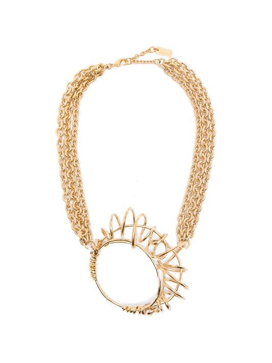 Tulip chunky-link necklace