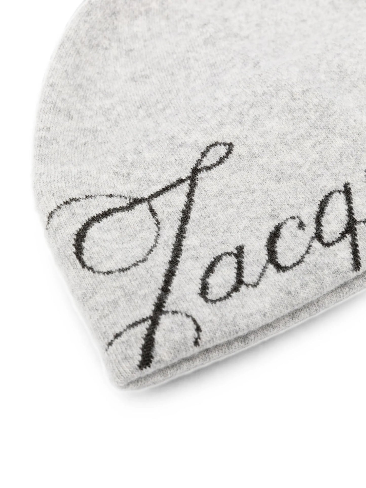 script-logo beanie hat