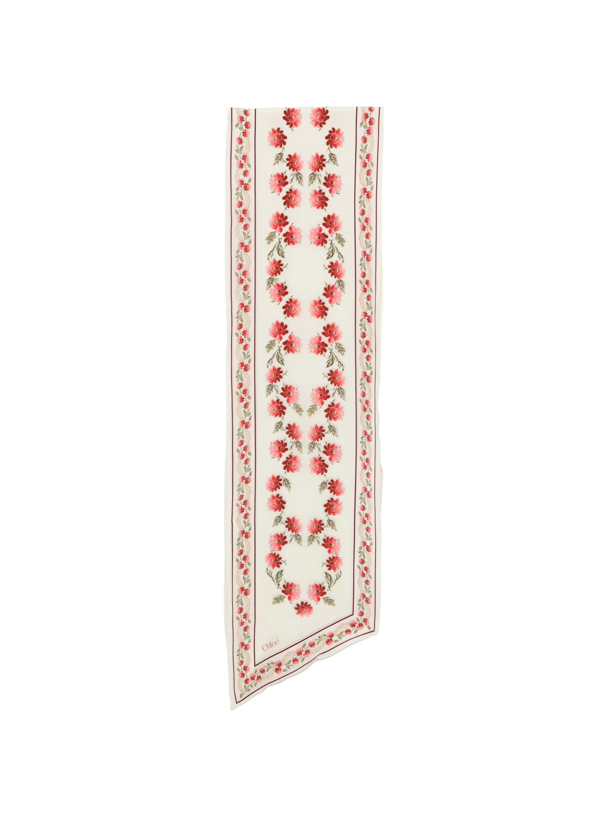 Folk mulberry silk scarf