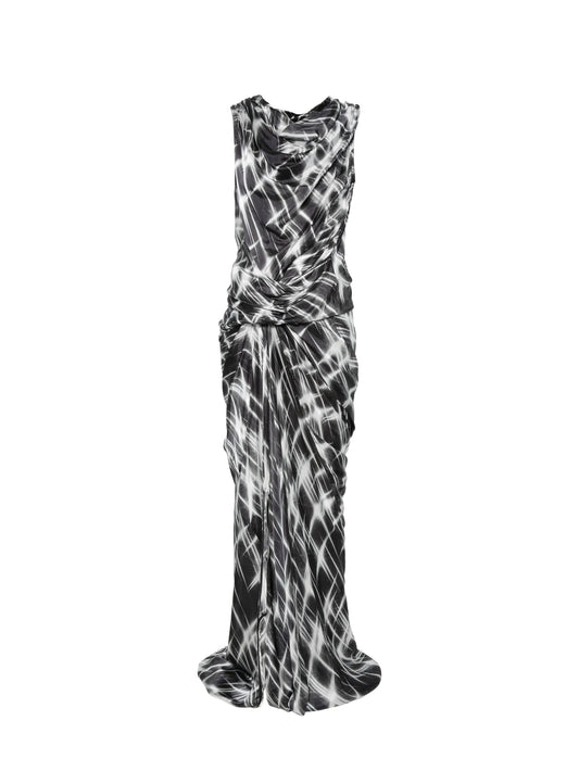 Strutter draped maxi dress