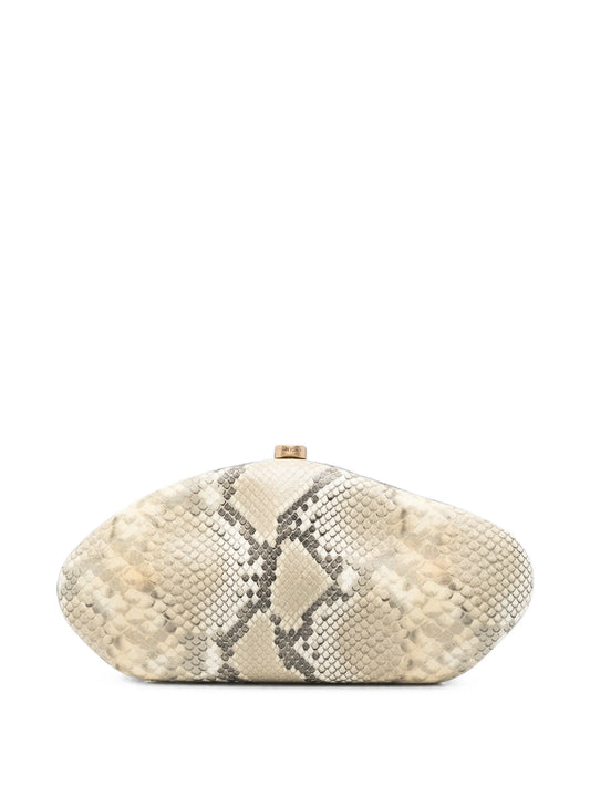 The Caldera snake-effect clutch bag