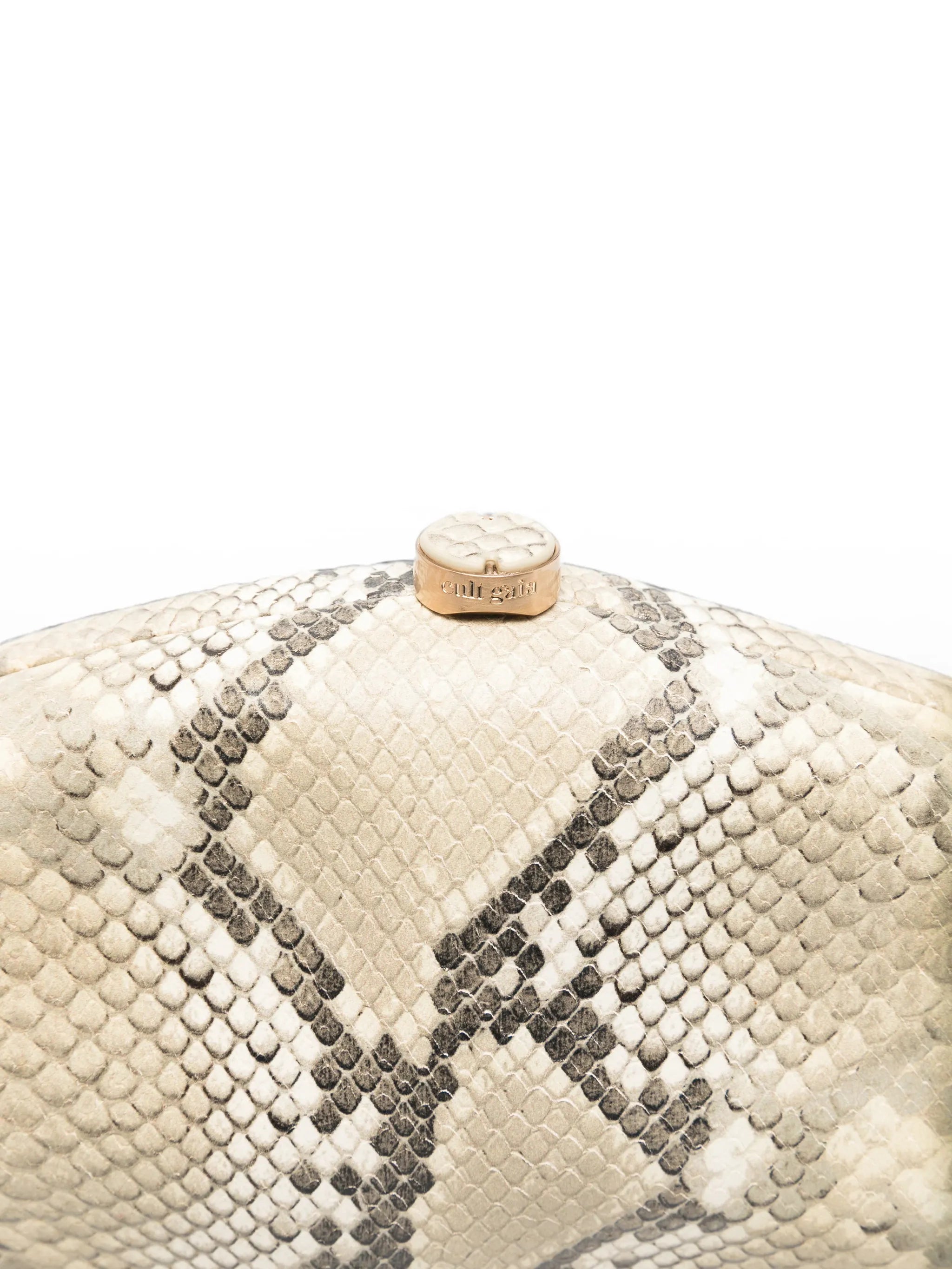 The Caldera snake-effect clutch bag
