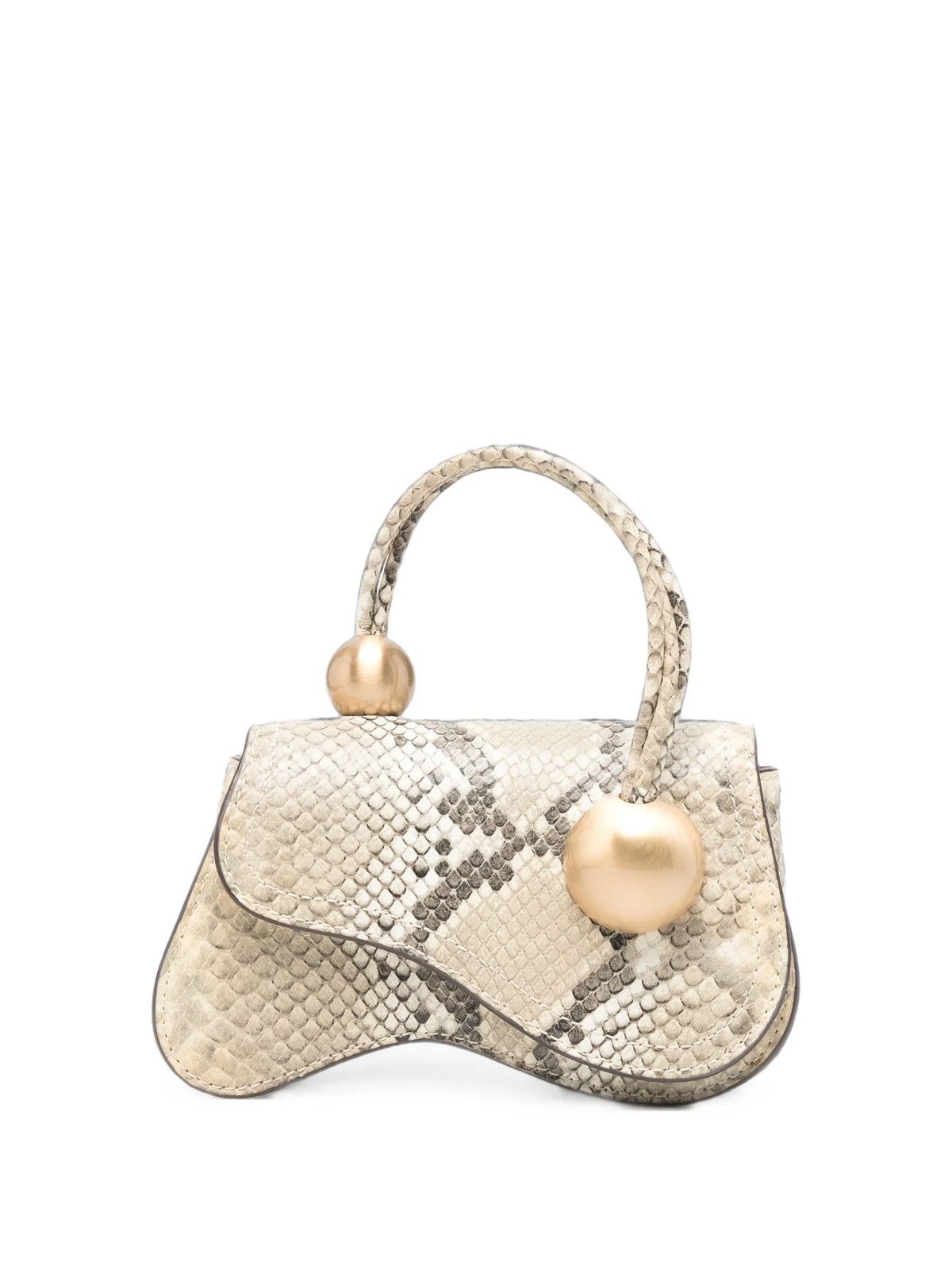 mini Kazia snake-effect leather tote bag