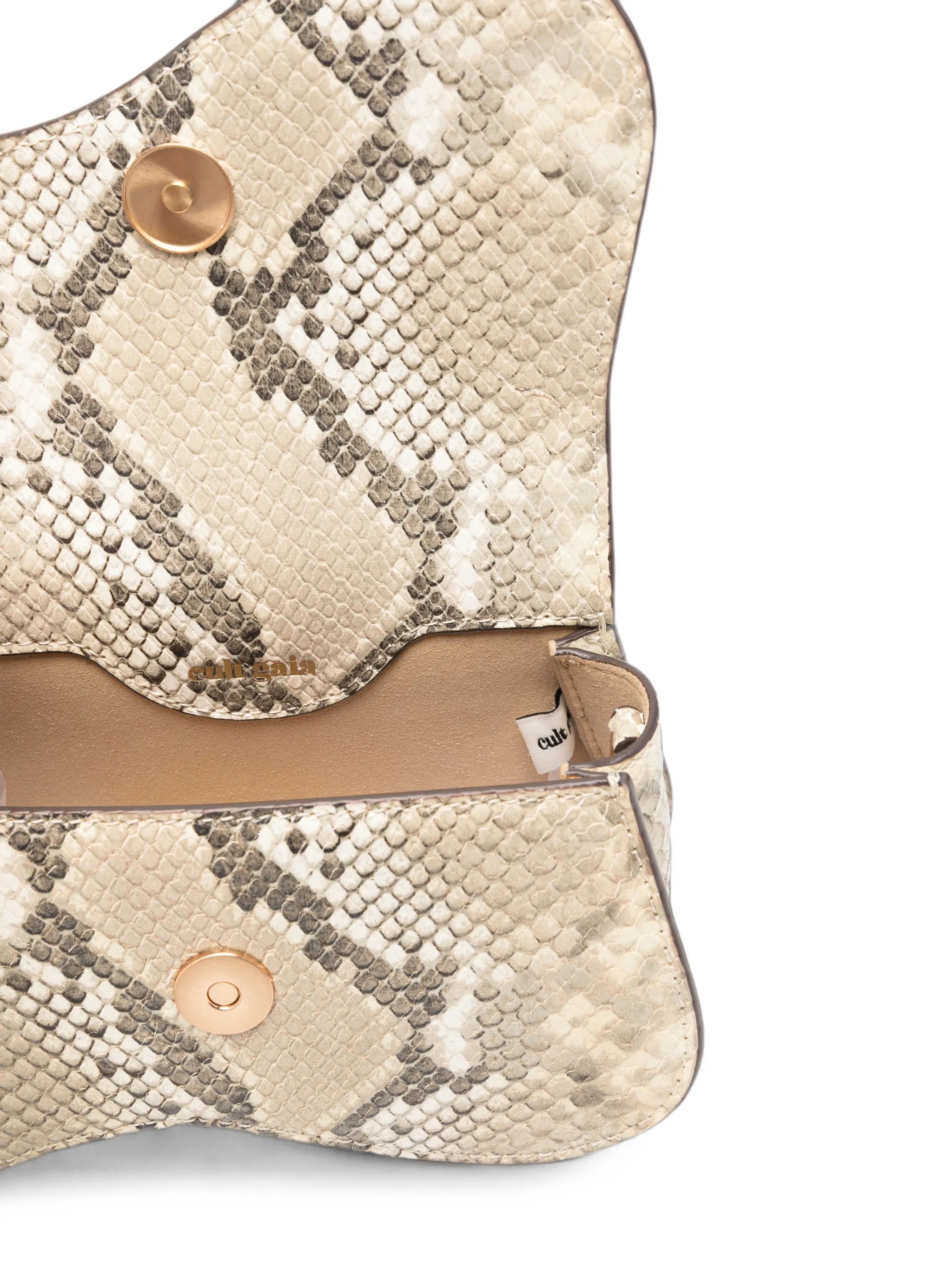 mini Kazia snake-effect leather tote bag