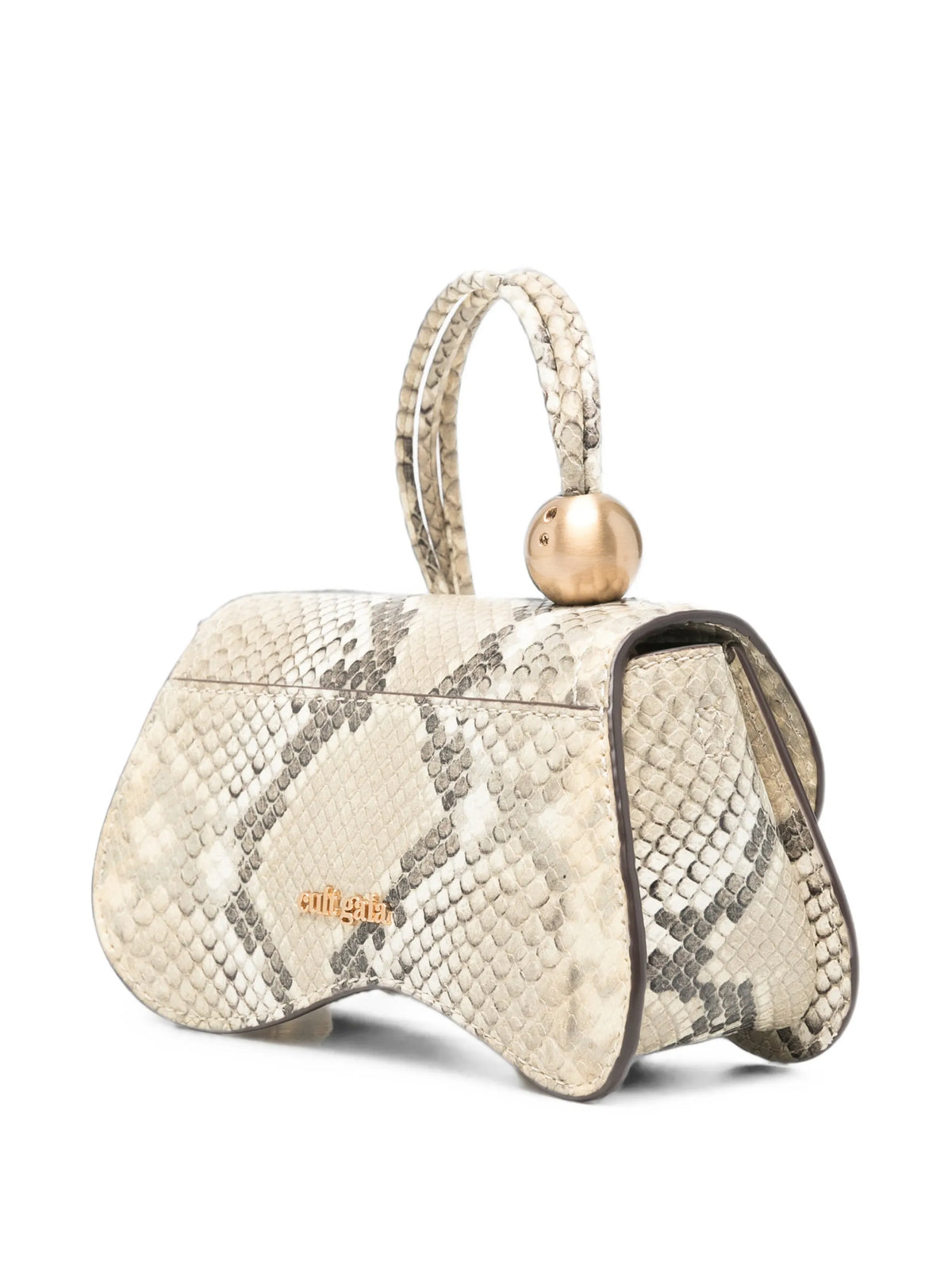 mini Kazia snake-effect leather tote bag