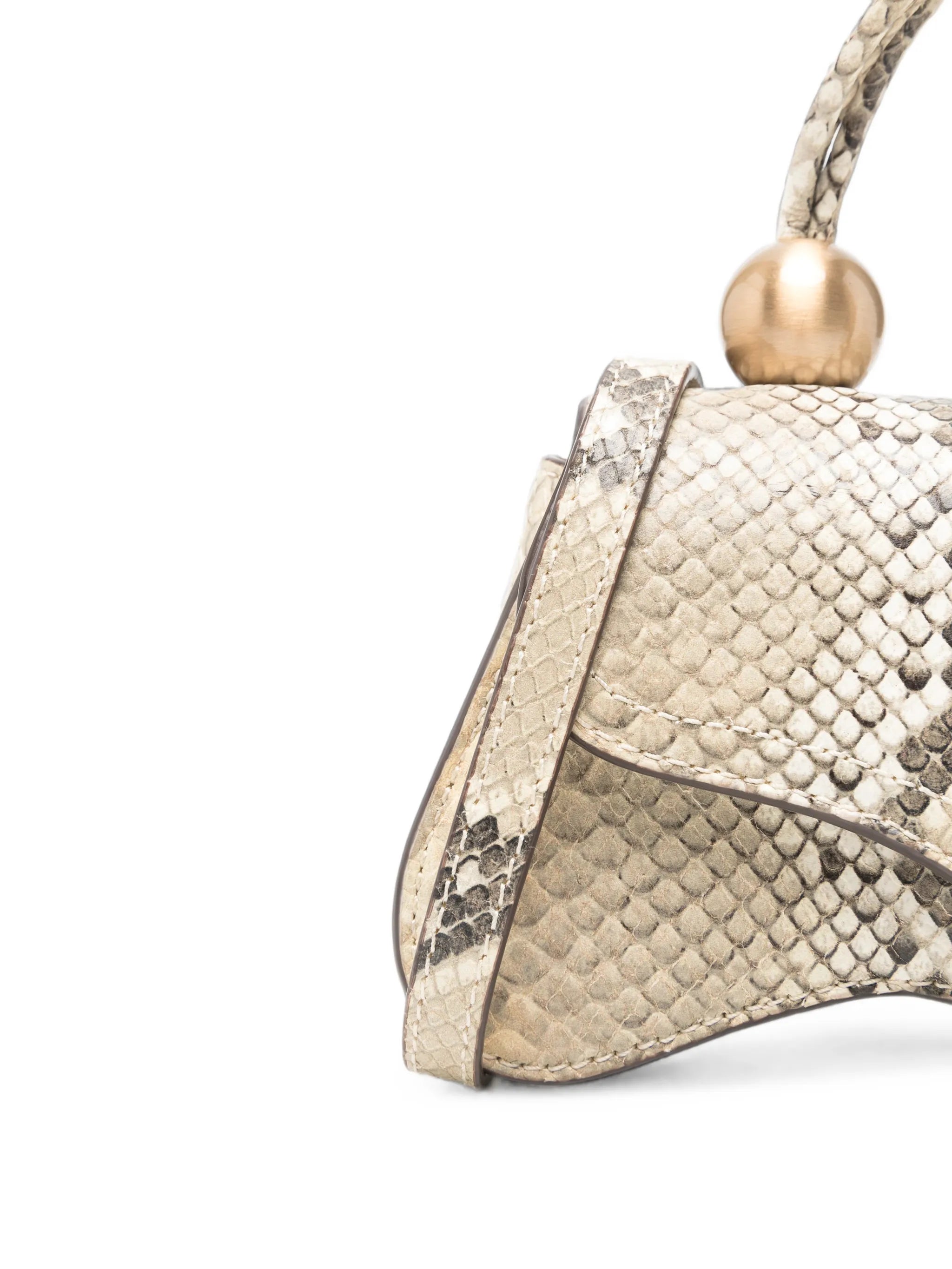 mini Kazia snake-effect leather tote bag