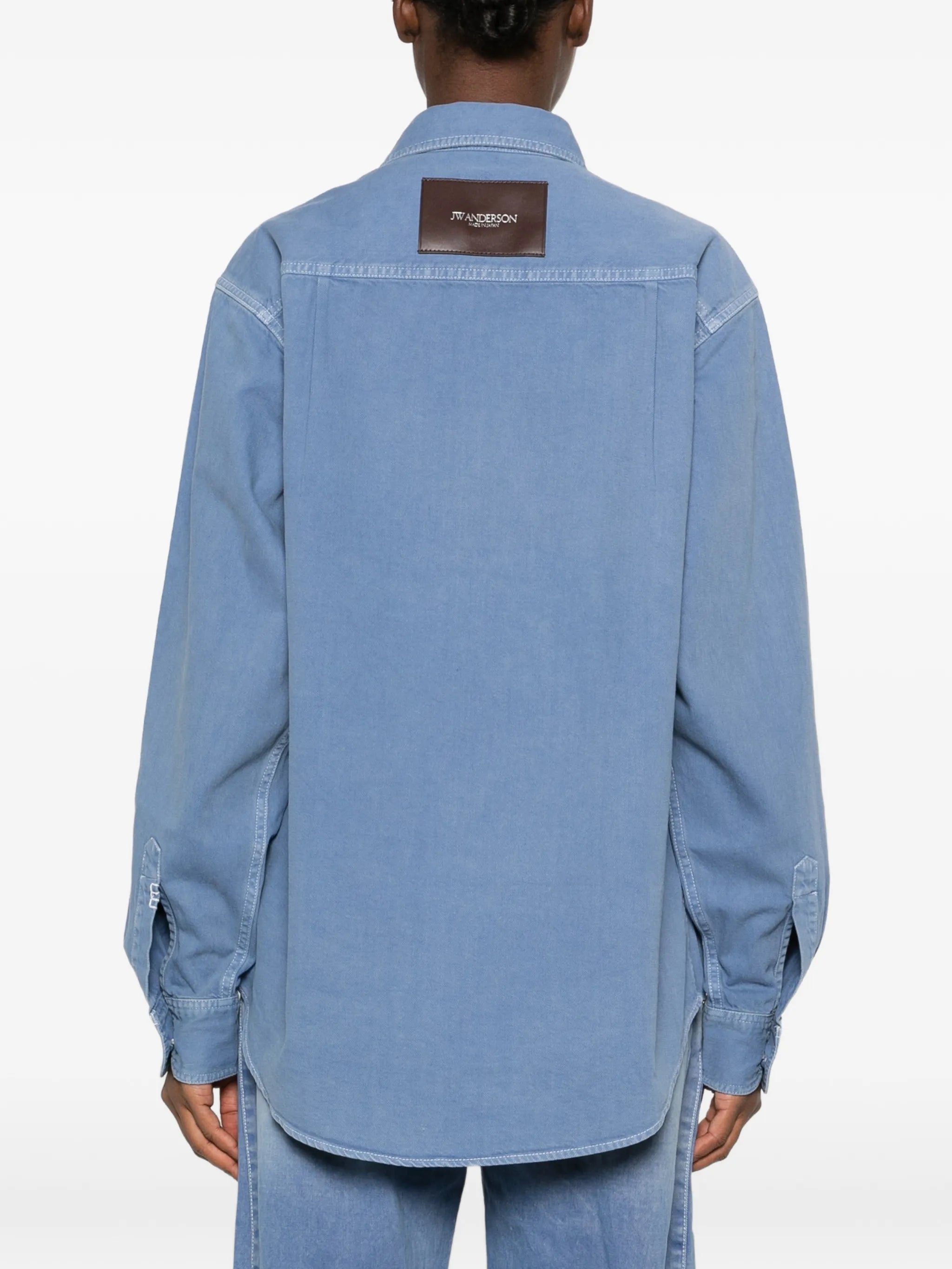 embroidered oversized shirt