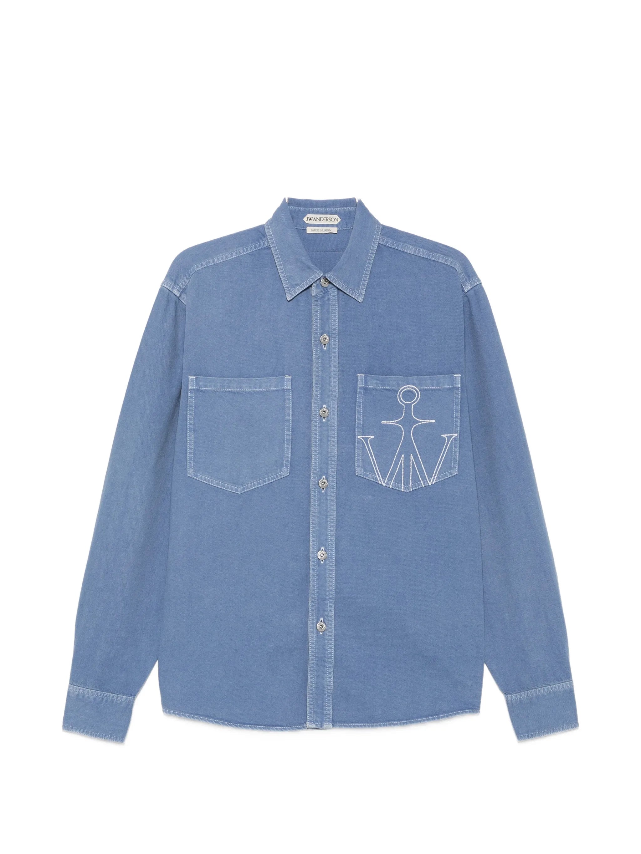 embroidered oversized shirt