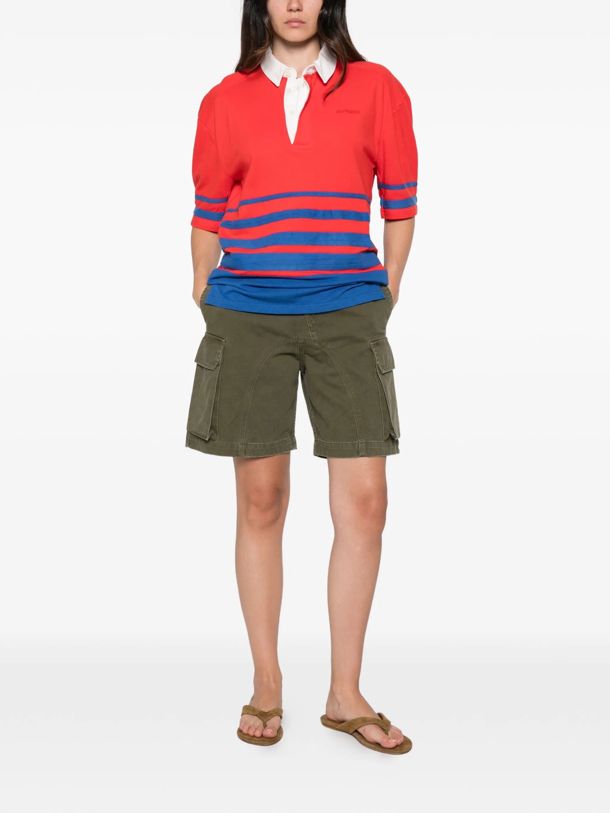 striped polo shirt