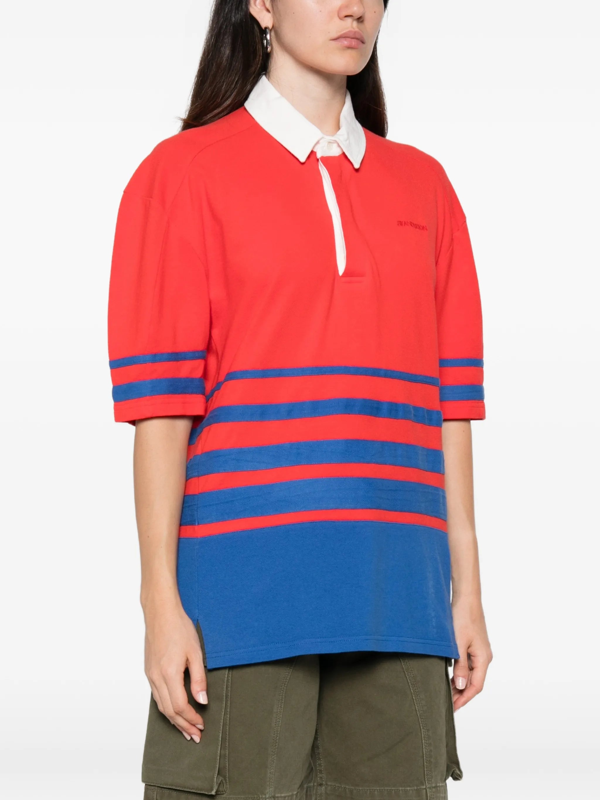 striped polo shirt