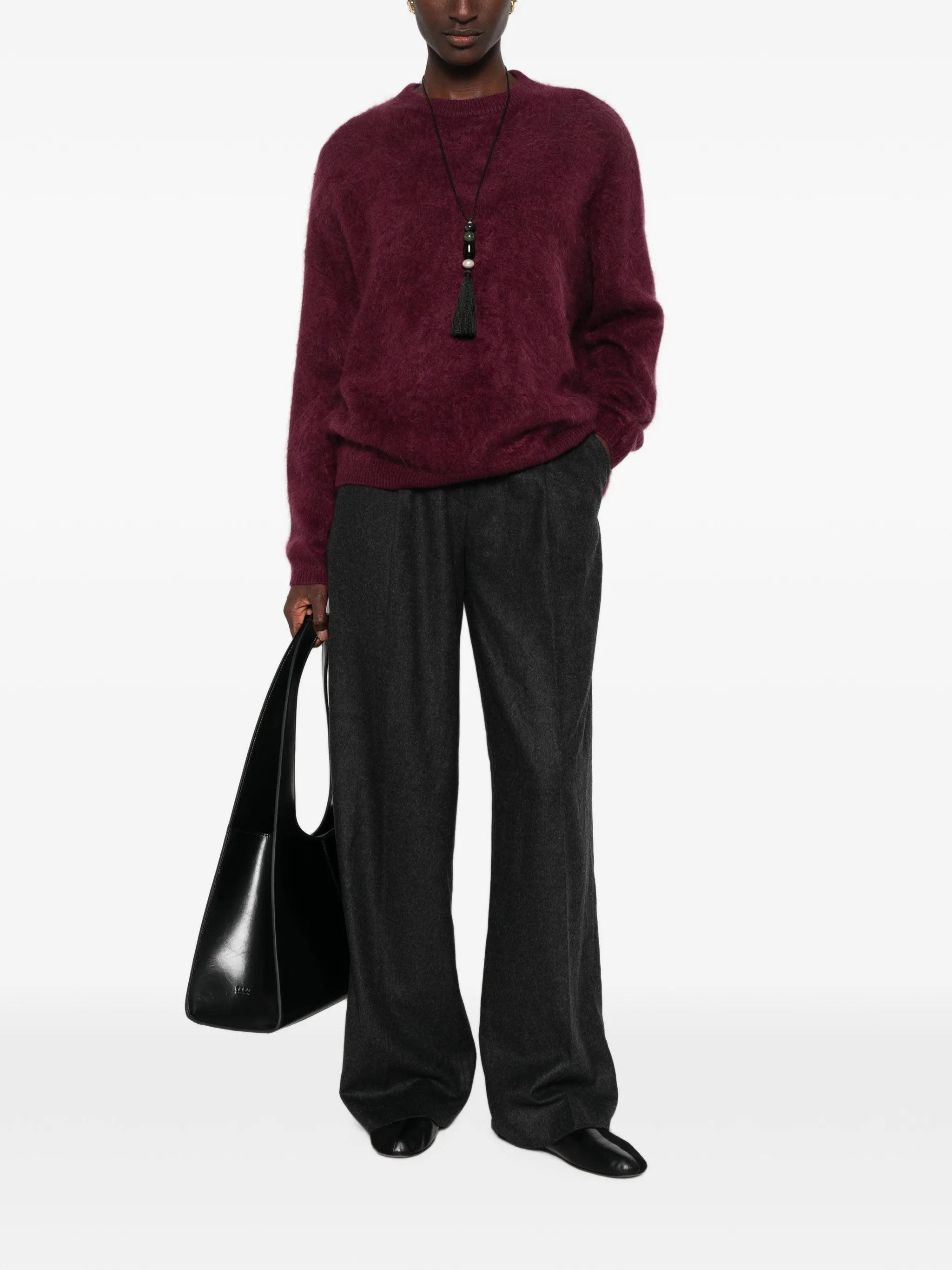 brushed cashmere sweater