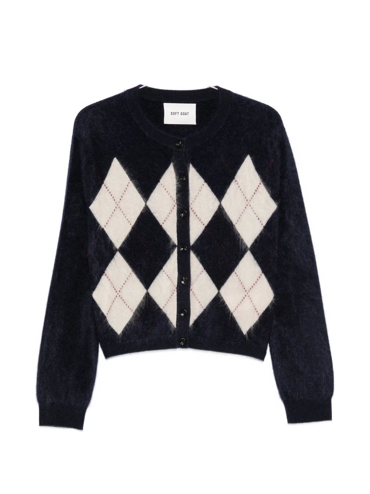 Argyle cashmere cardigan