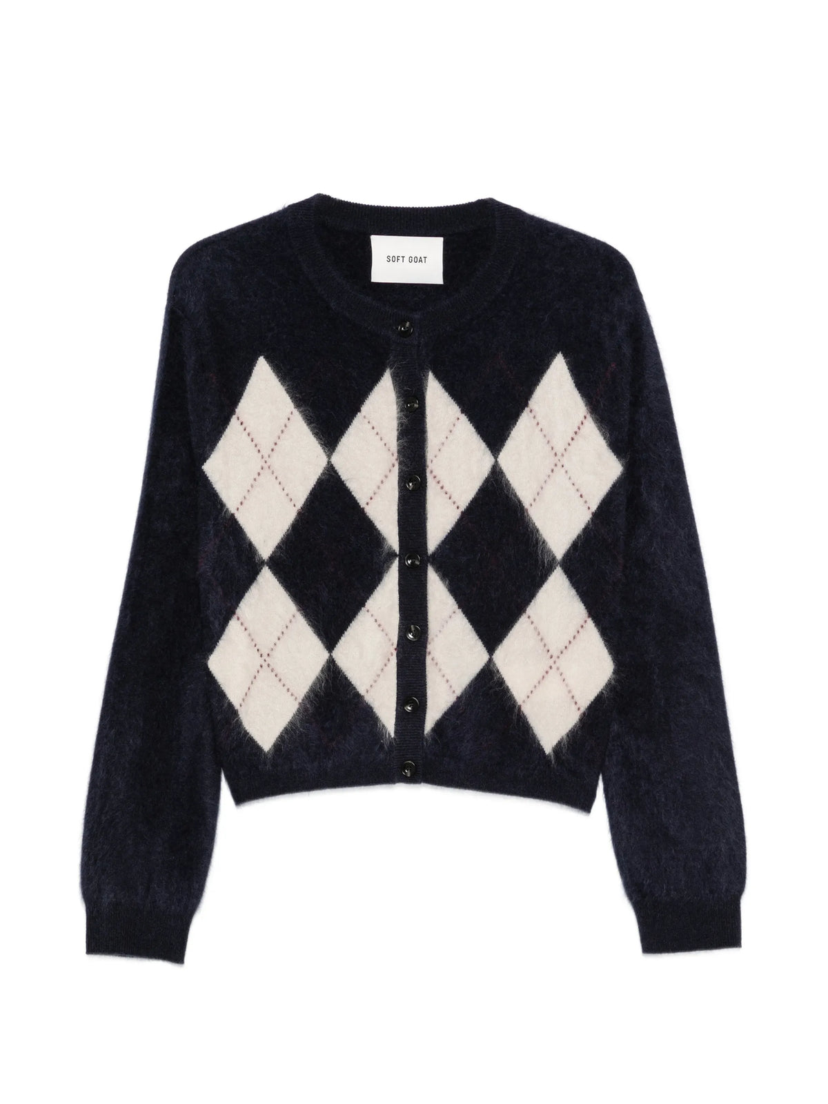 Argyle cashmere cardigan
