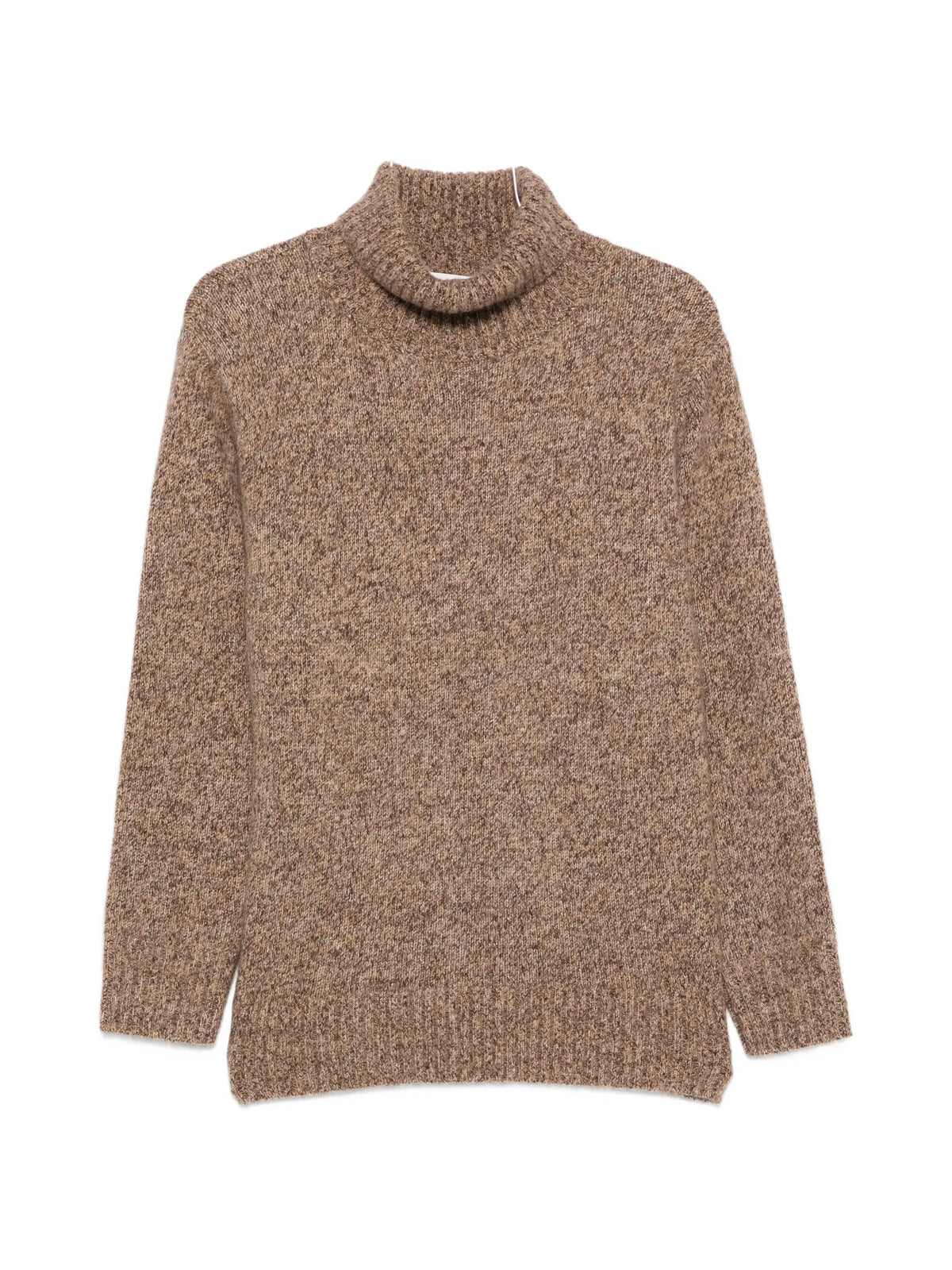 marled turtleneck sweater
