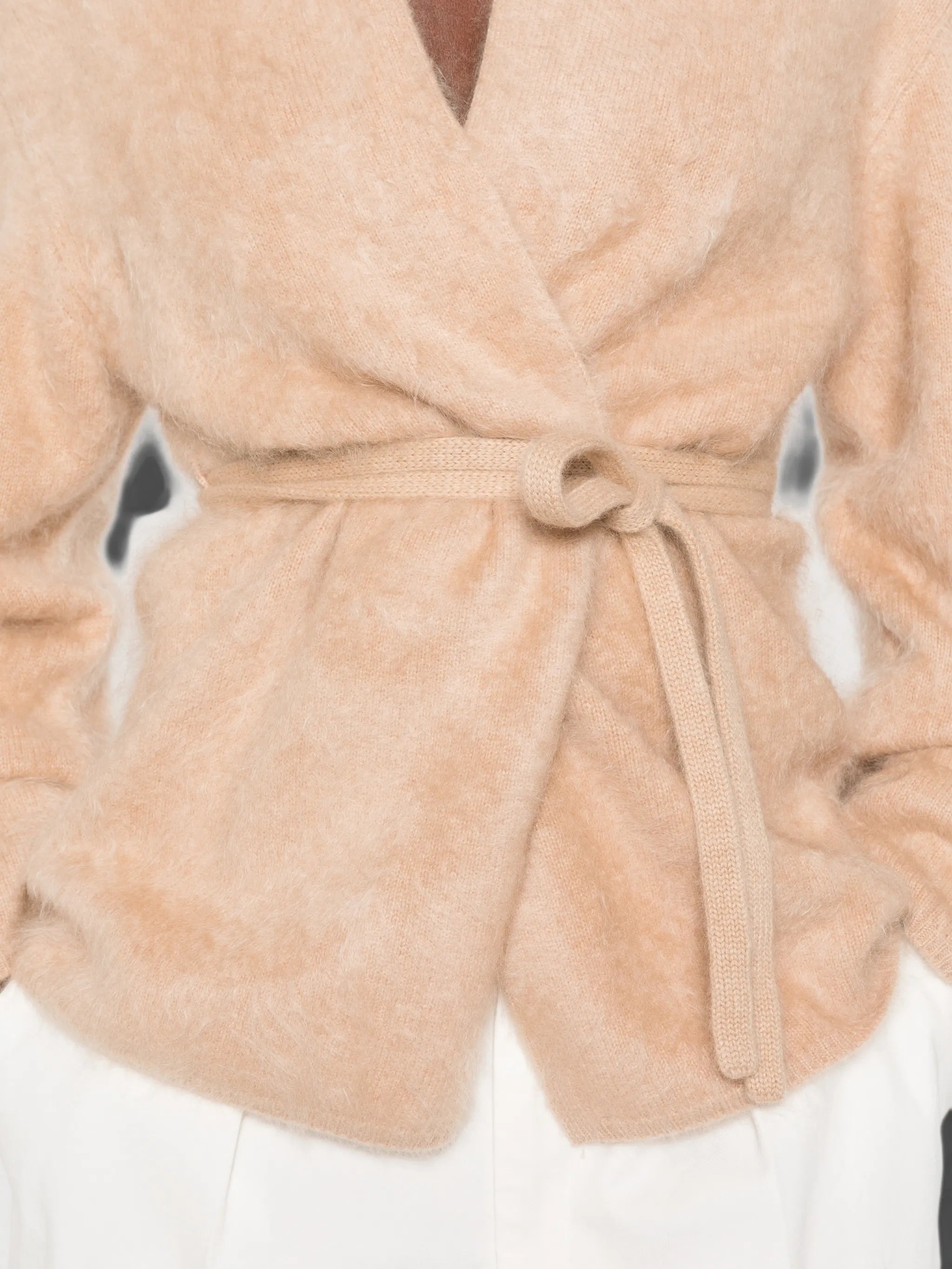 brushed wrap cardigan