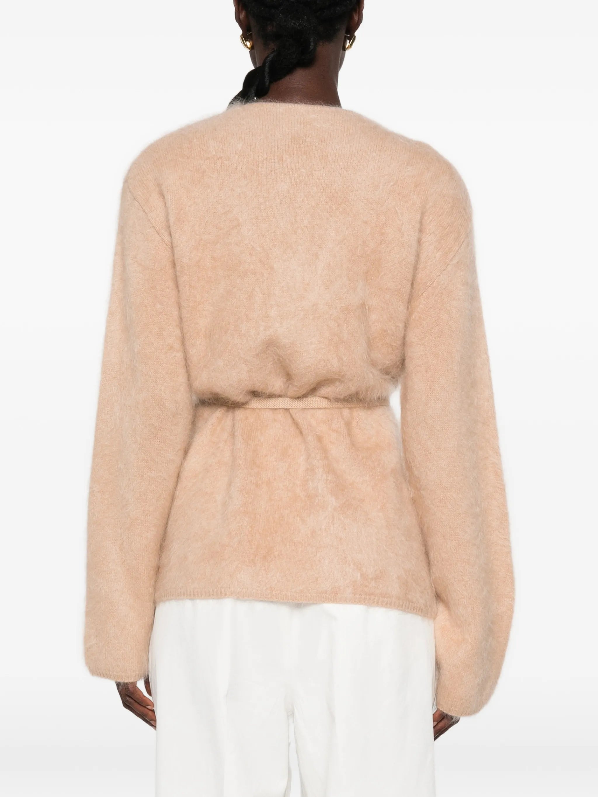 brushed wrap cardigan