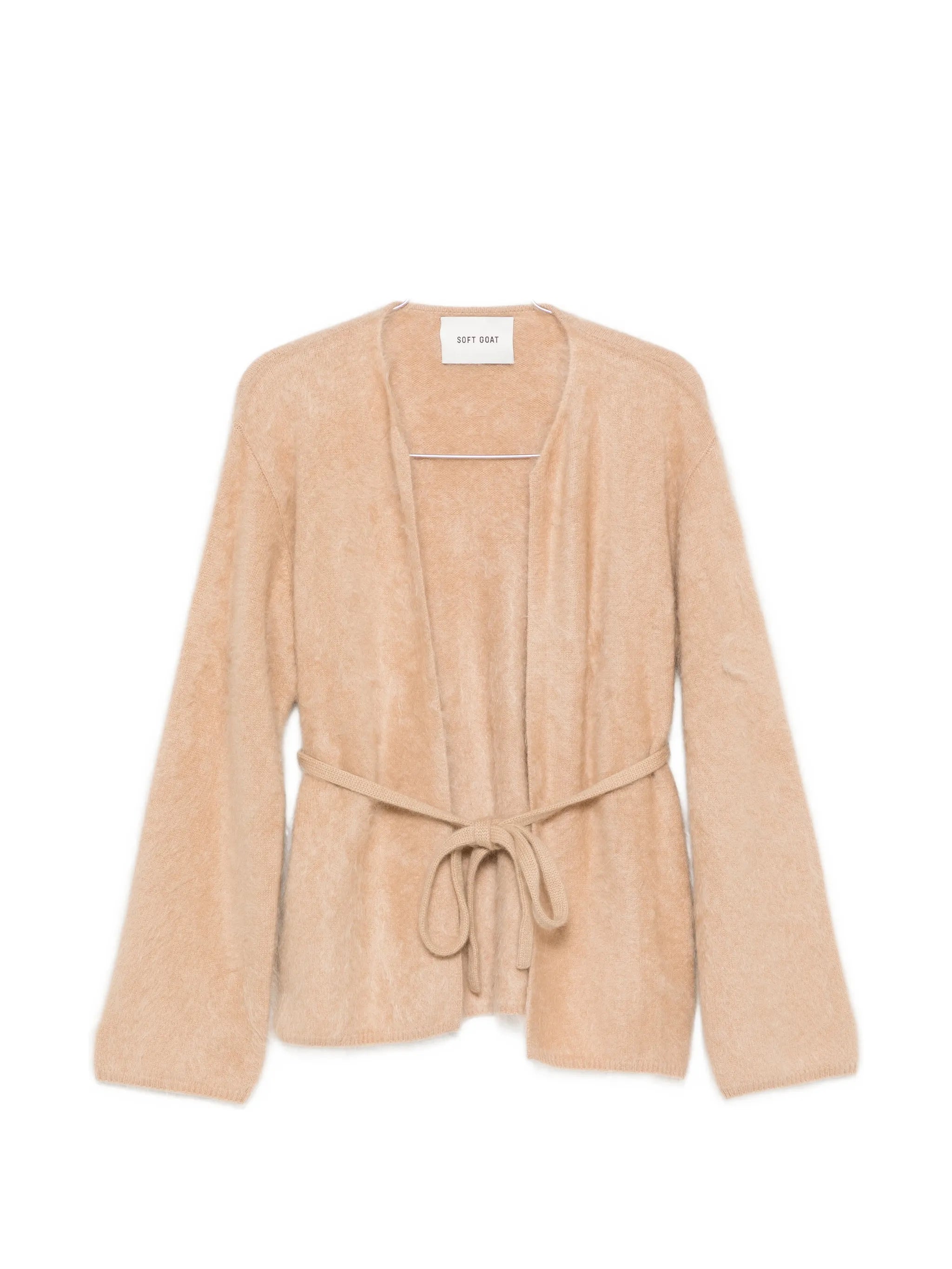 brushed wrap cardigan