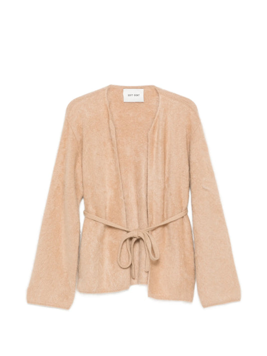 brushed wrap cardigan