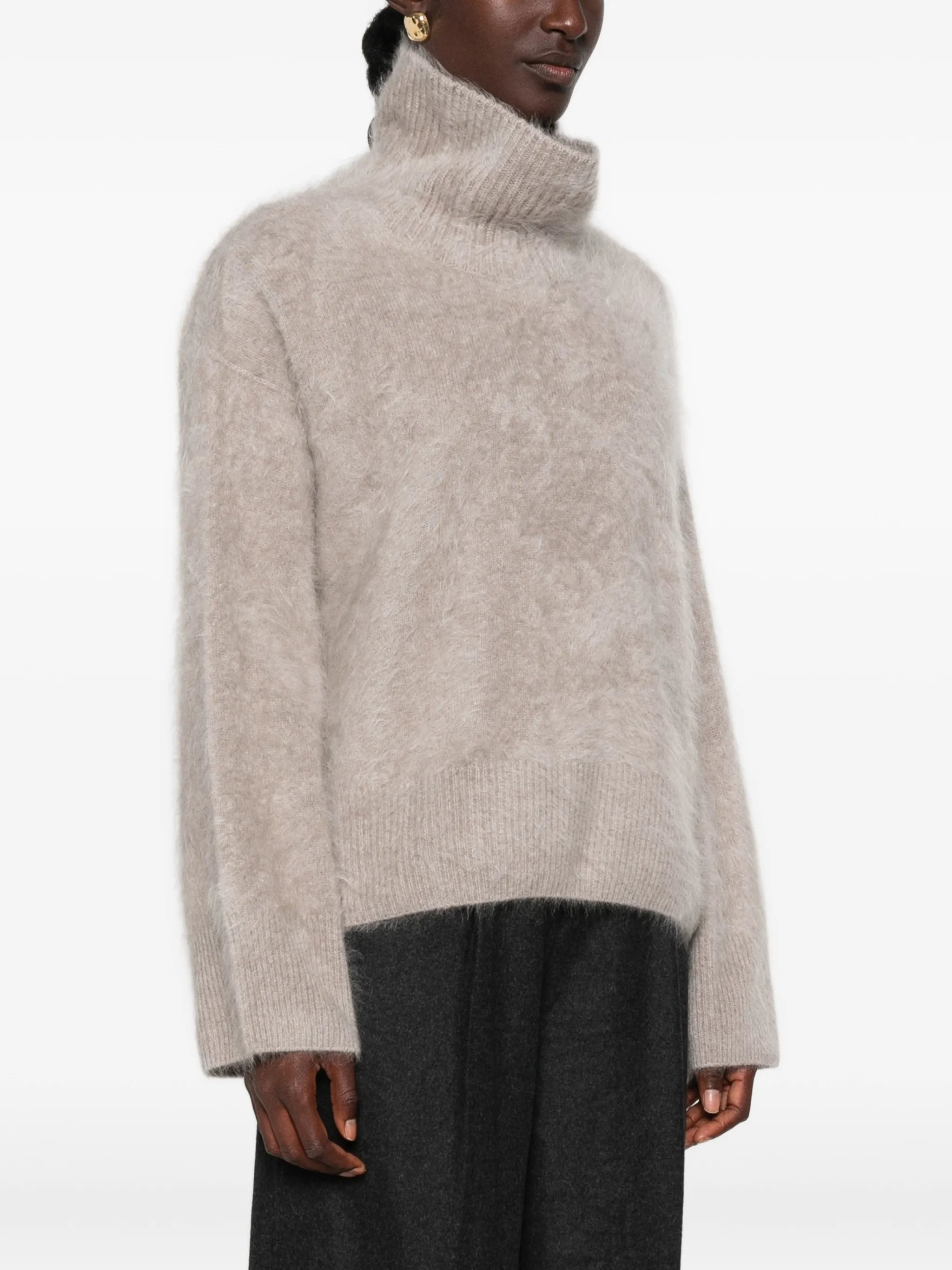 brushed cashmere sweater