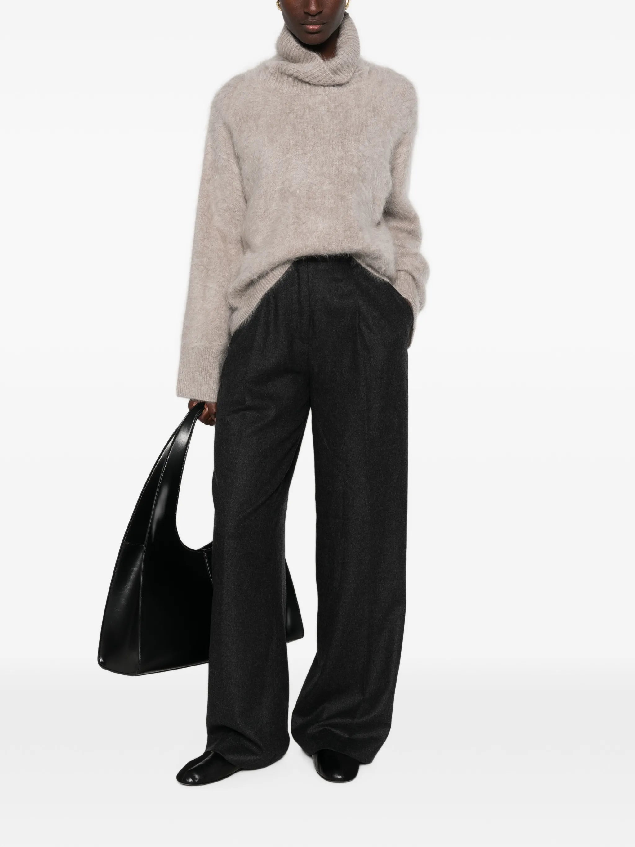 brushed cashmere sweater
