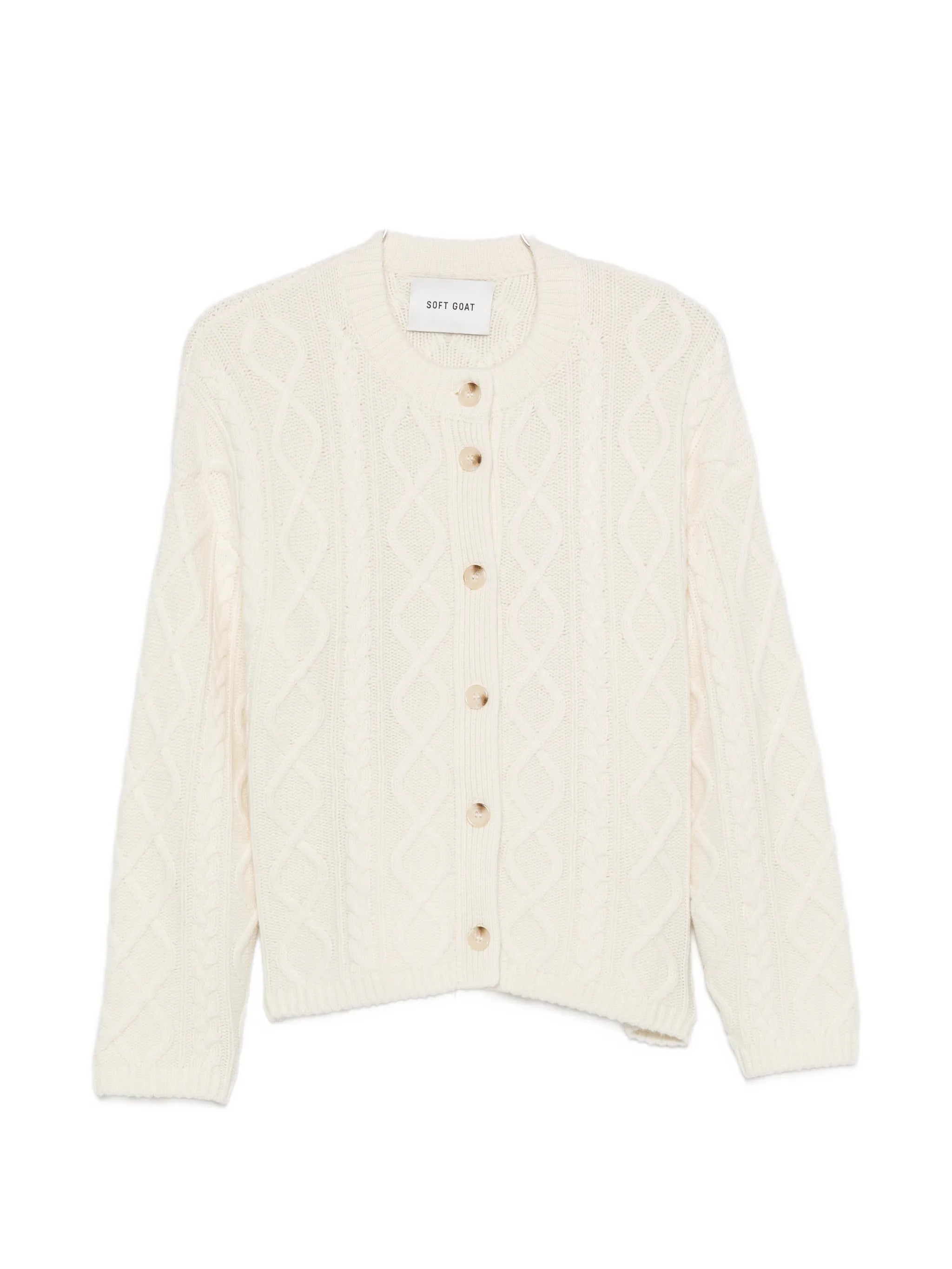 cable-knit cardigan