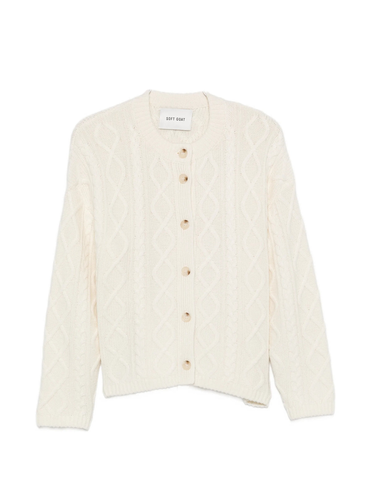 cable-knit cardigan