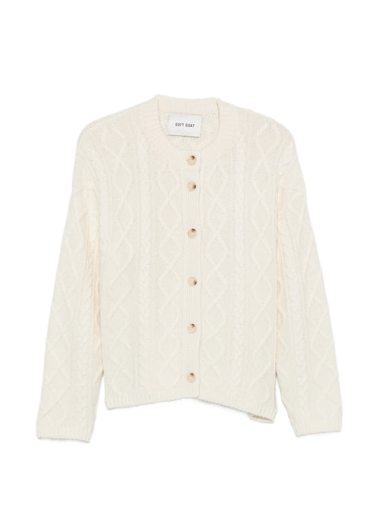 cable-knit cardigan