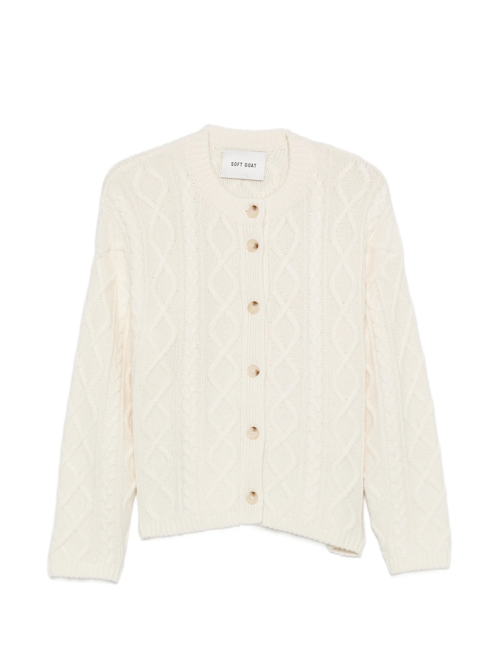 cable-knit cardigan