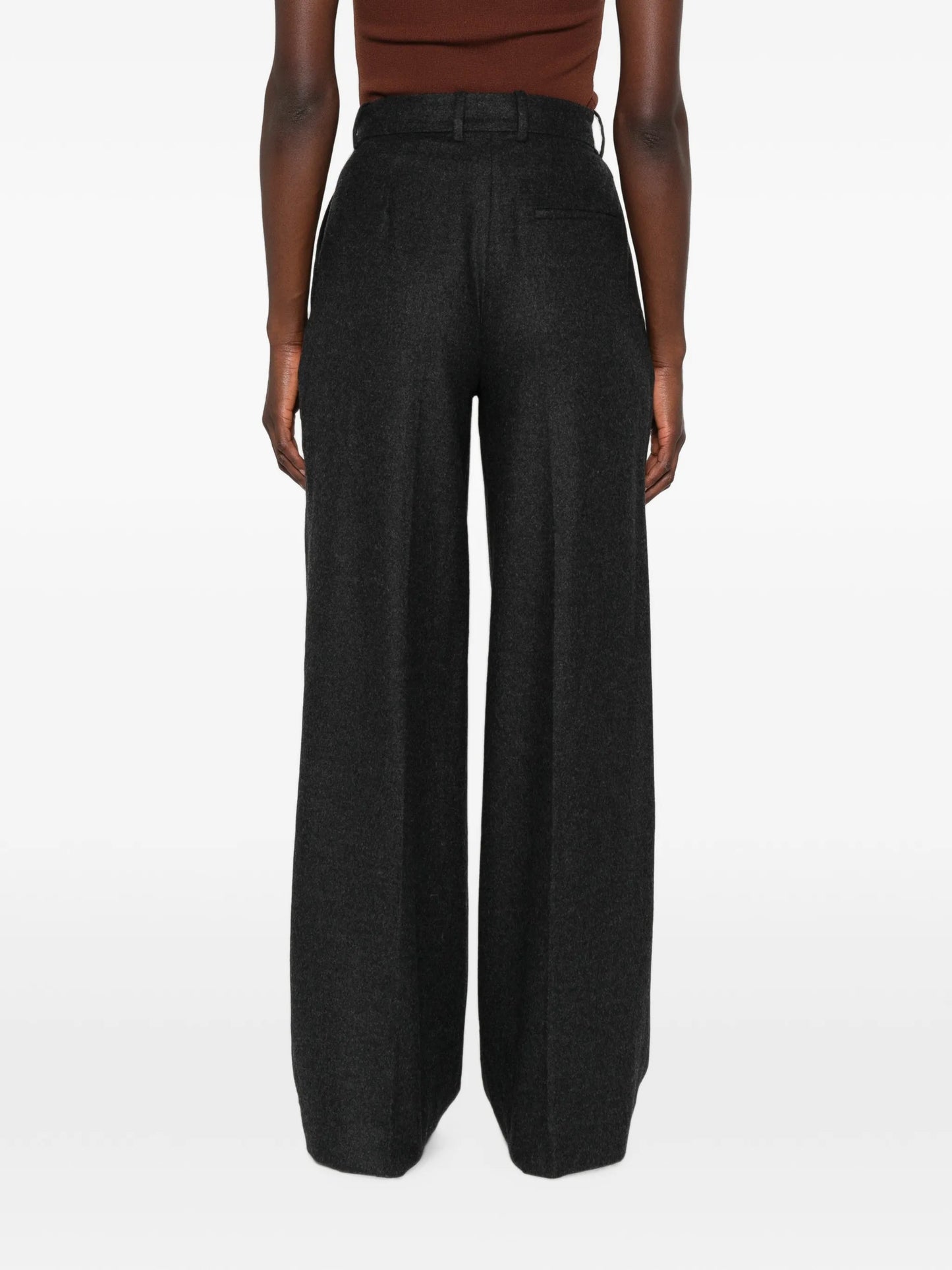 pleated wide-leg trousers