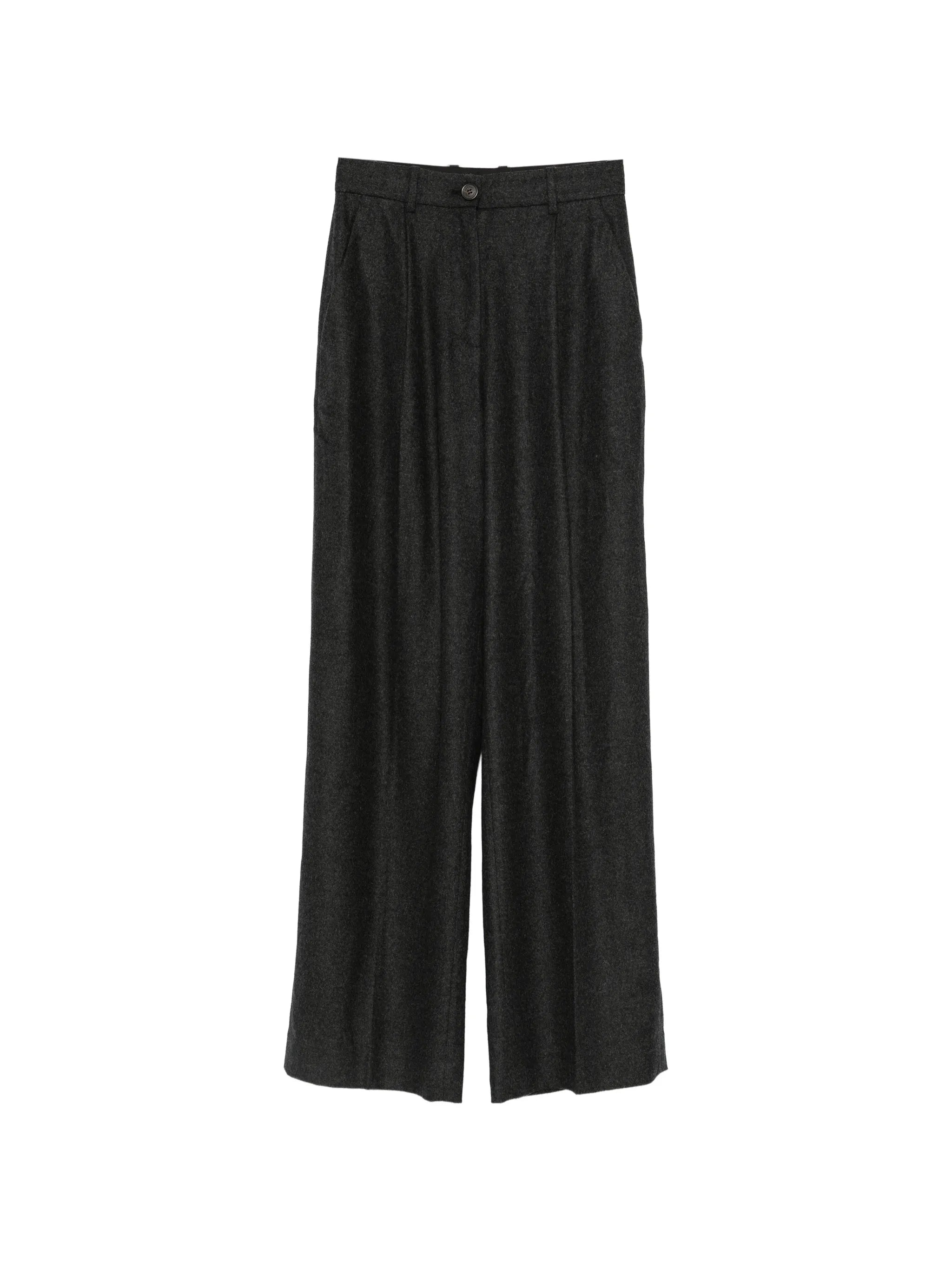 pleated wide-leg trousers