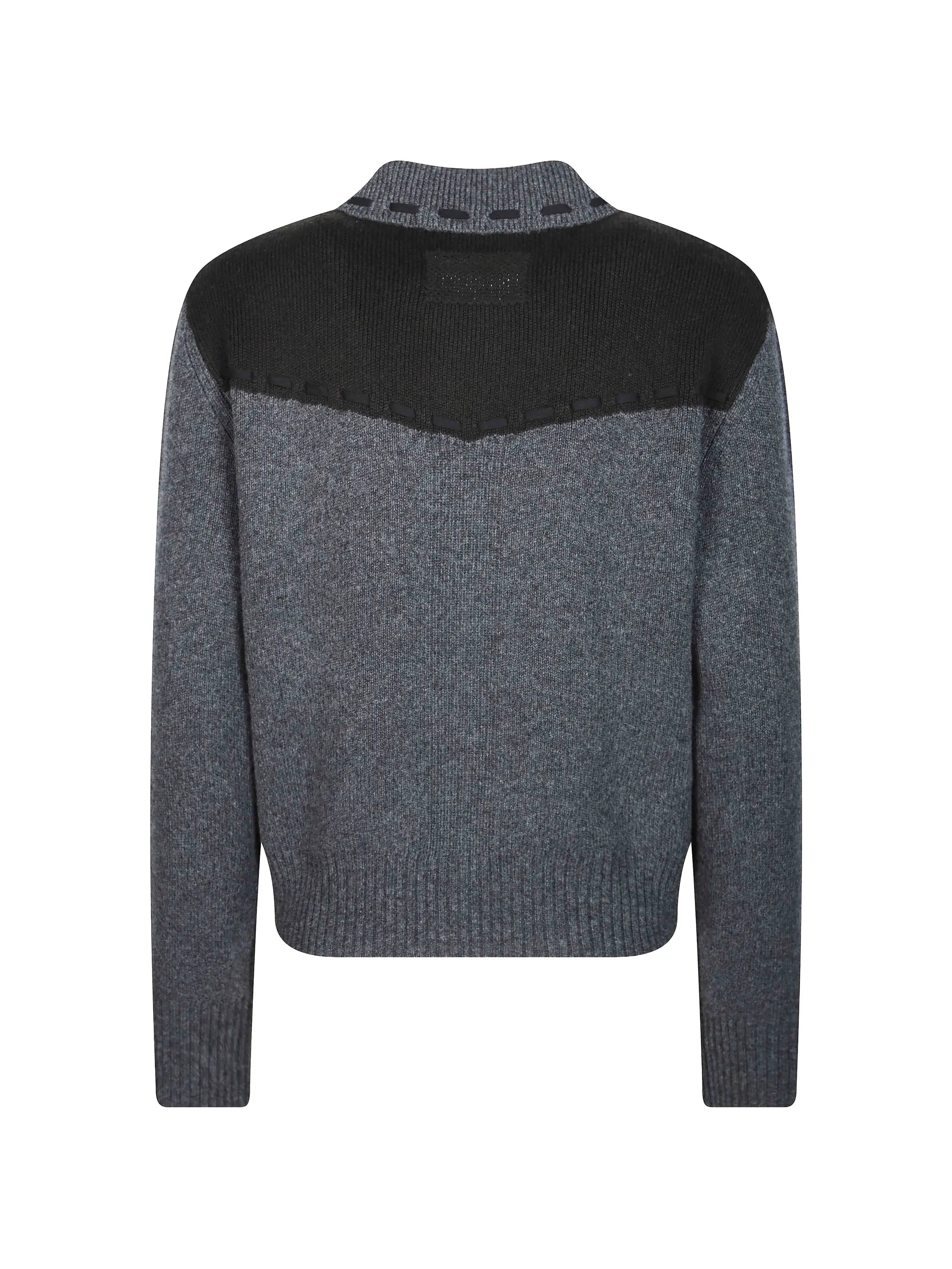 Saddle Up! panelled knit jacket