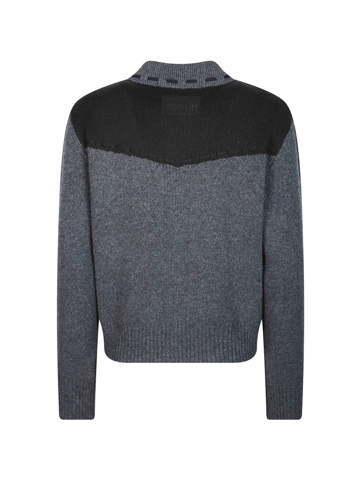 Saddle Up! panelled knit jacket