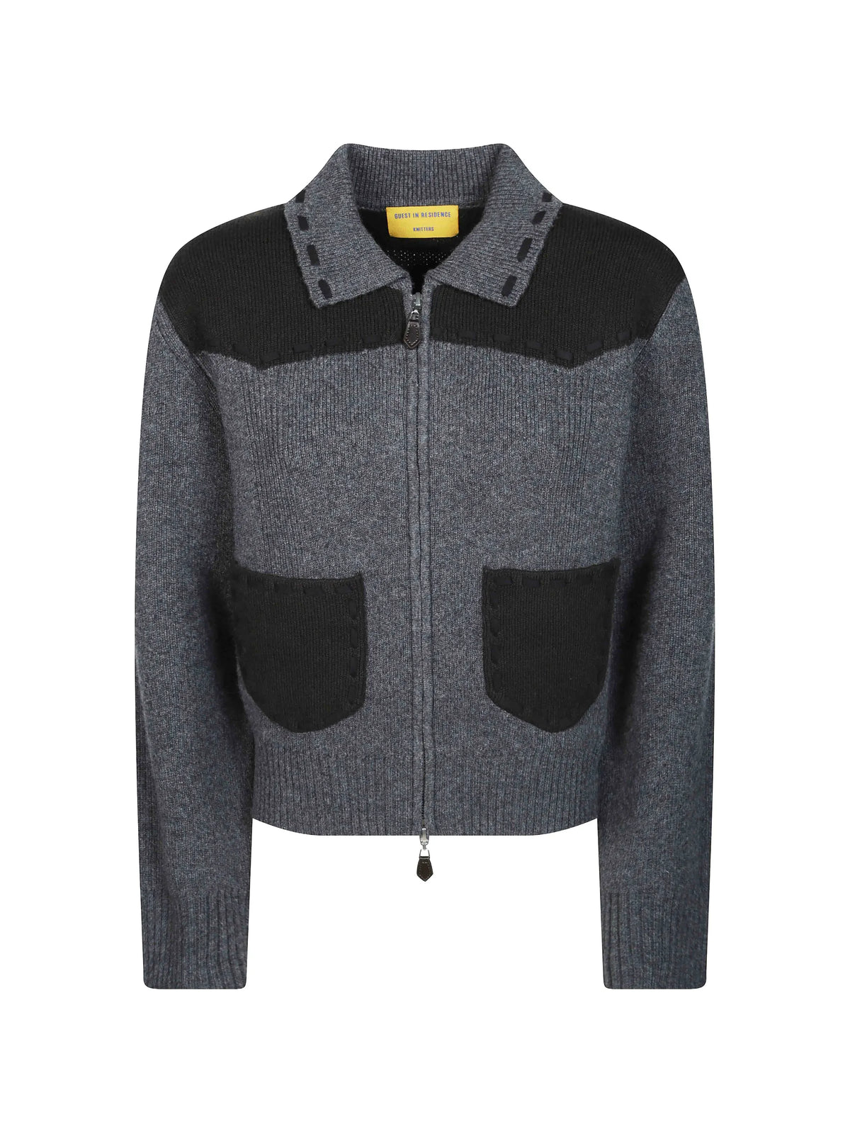 Saddle Up! panelled knit jacket