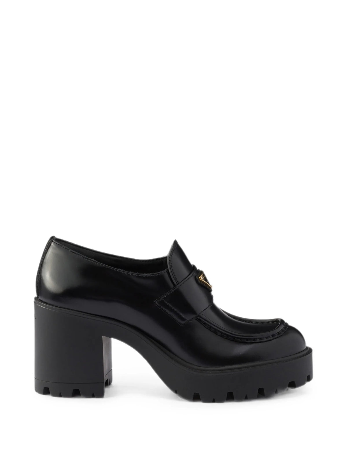 brushed-leather loafers