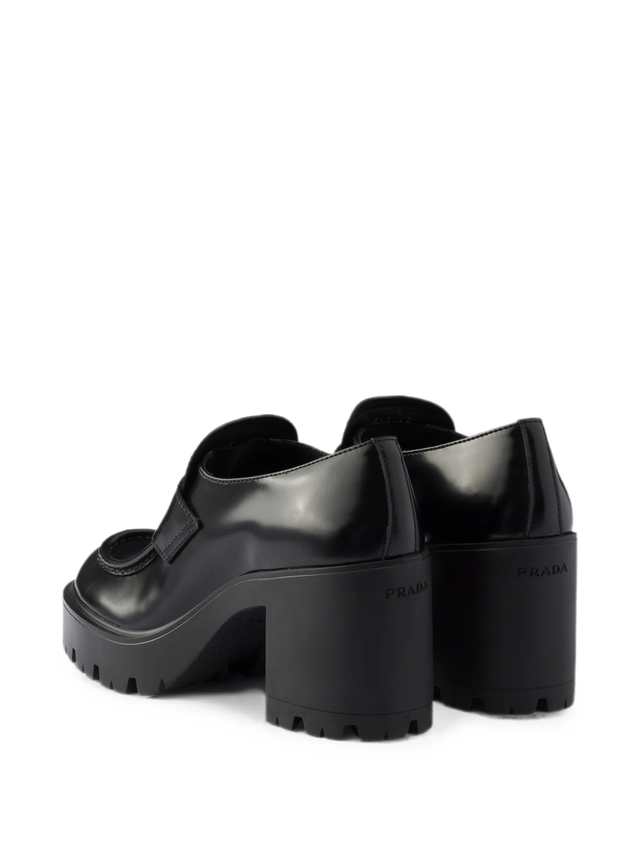 brushed-leather loafers